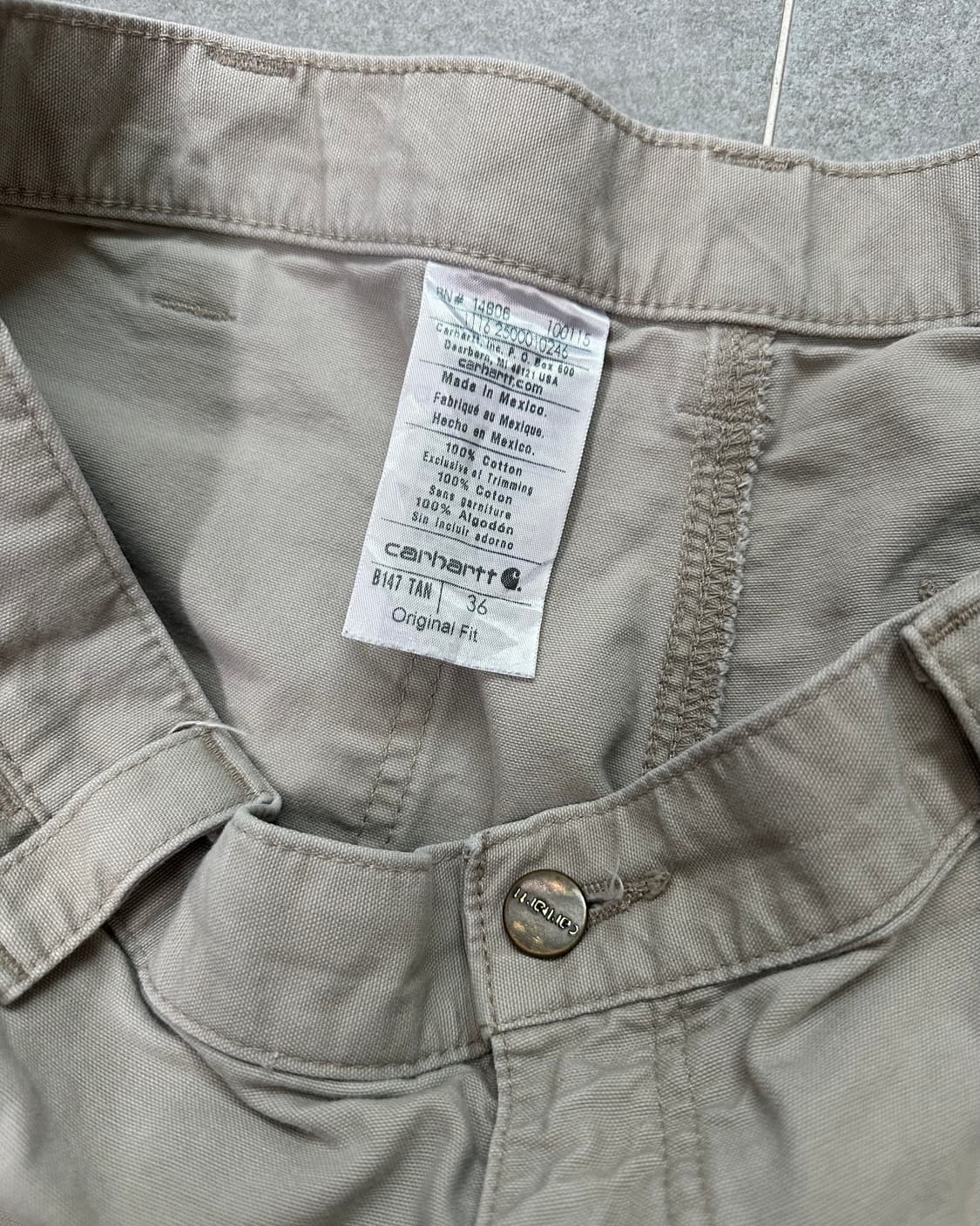 (허단45)칼하트 워크 반바지-M2137 상품이미지5