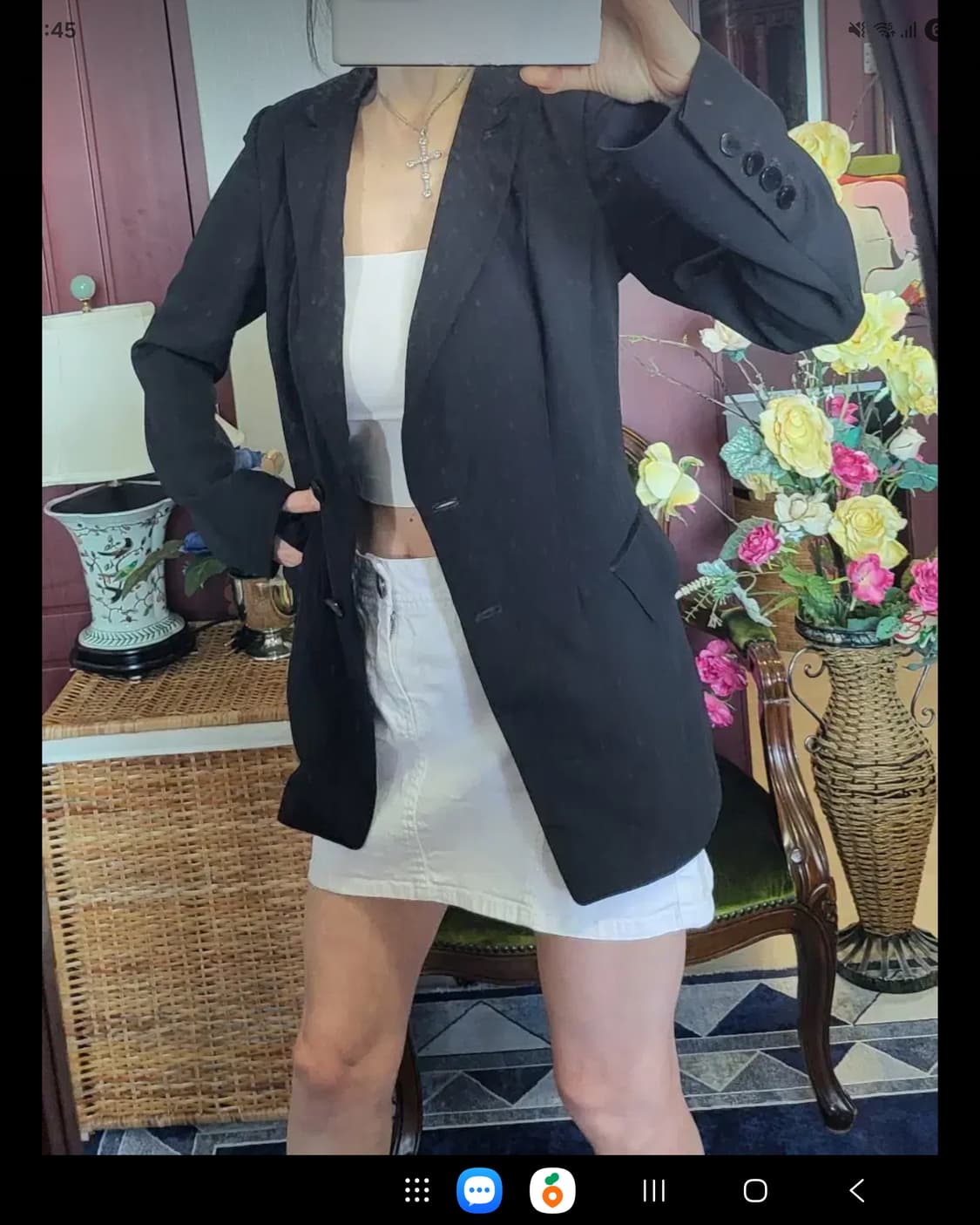 프랑스 모르간 하절기 폴리 블랙 쟈켓 상품이미지6