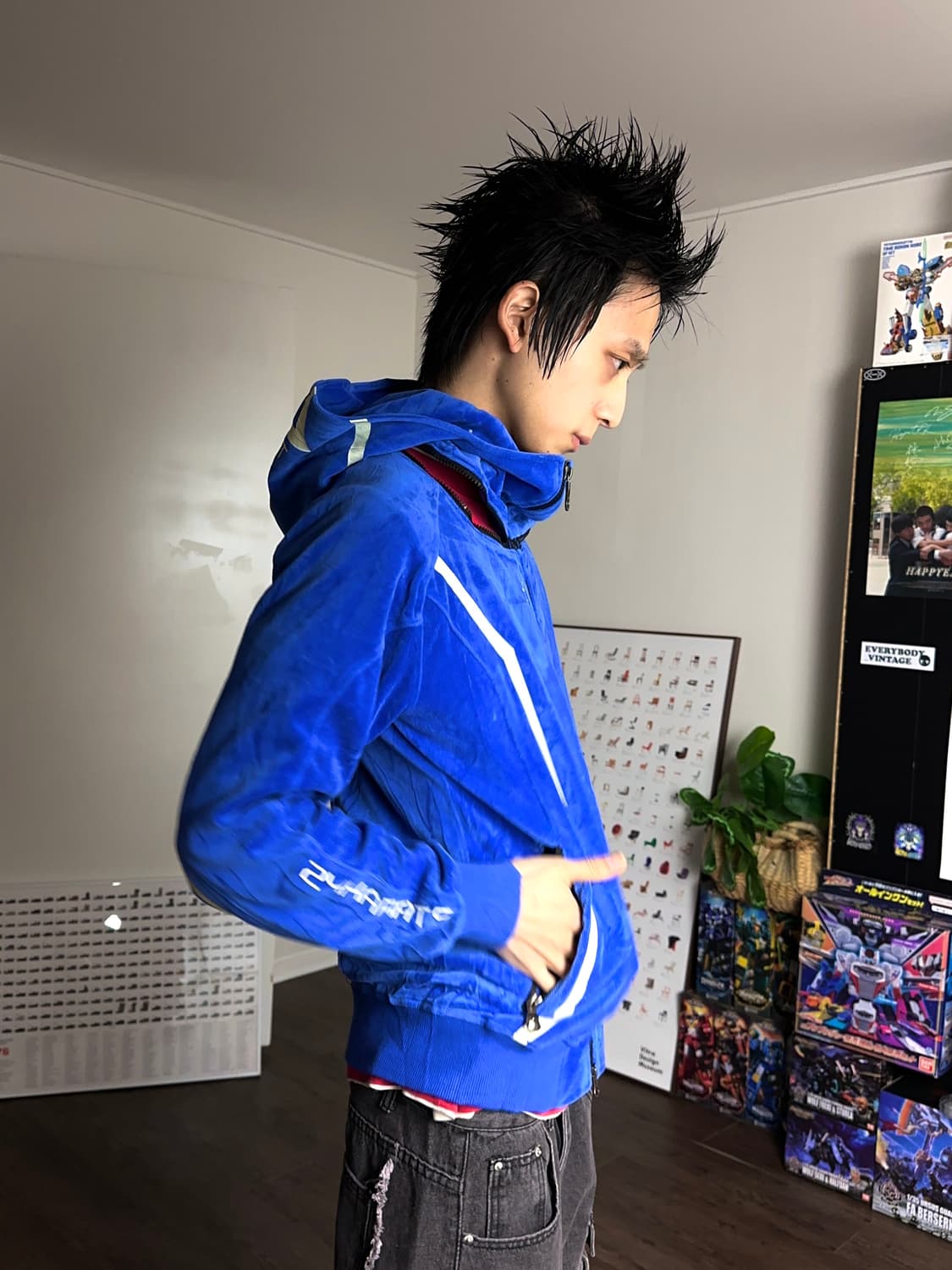 Exile Tribe 4-절개 후드 집업 상품이미지5