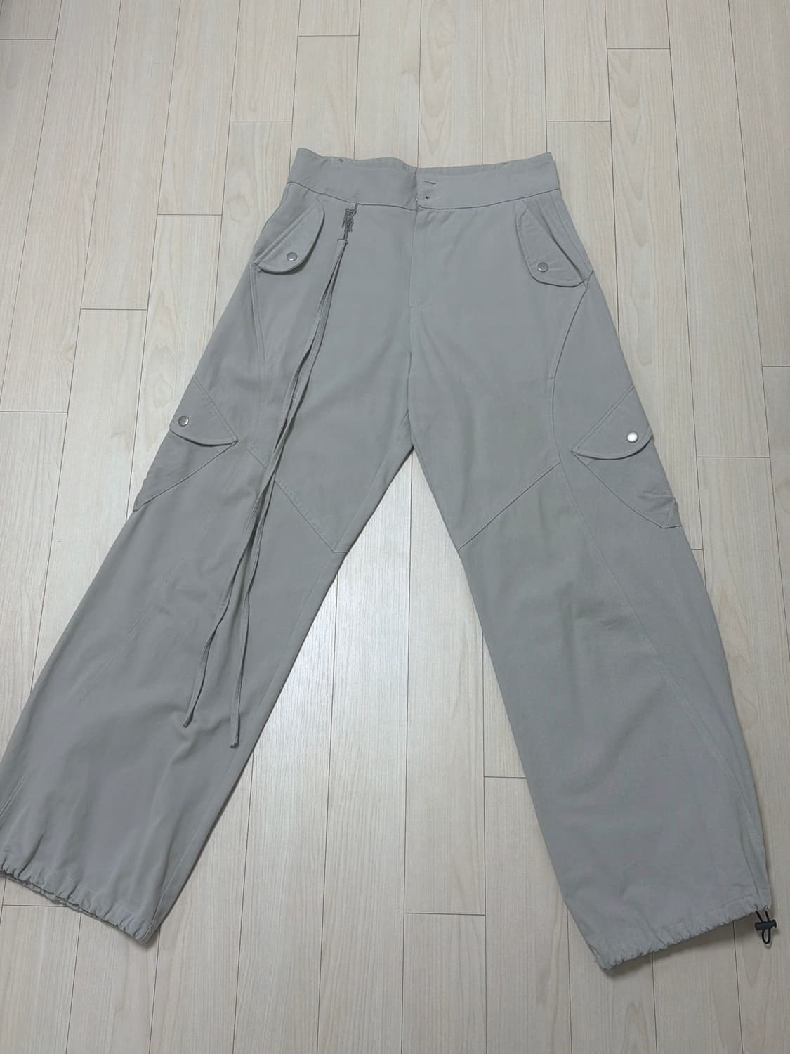 카시코 미드라이즈 카고 팬츠 베이지M 상품이미지2