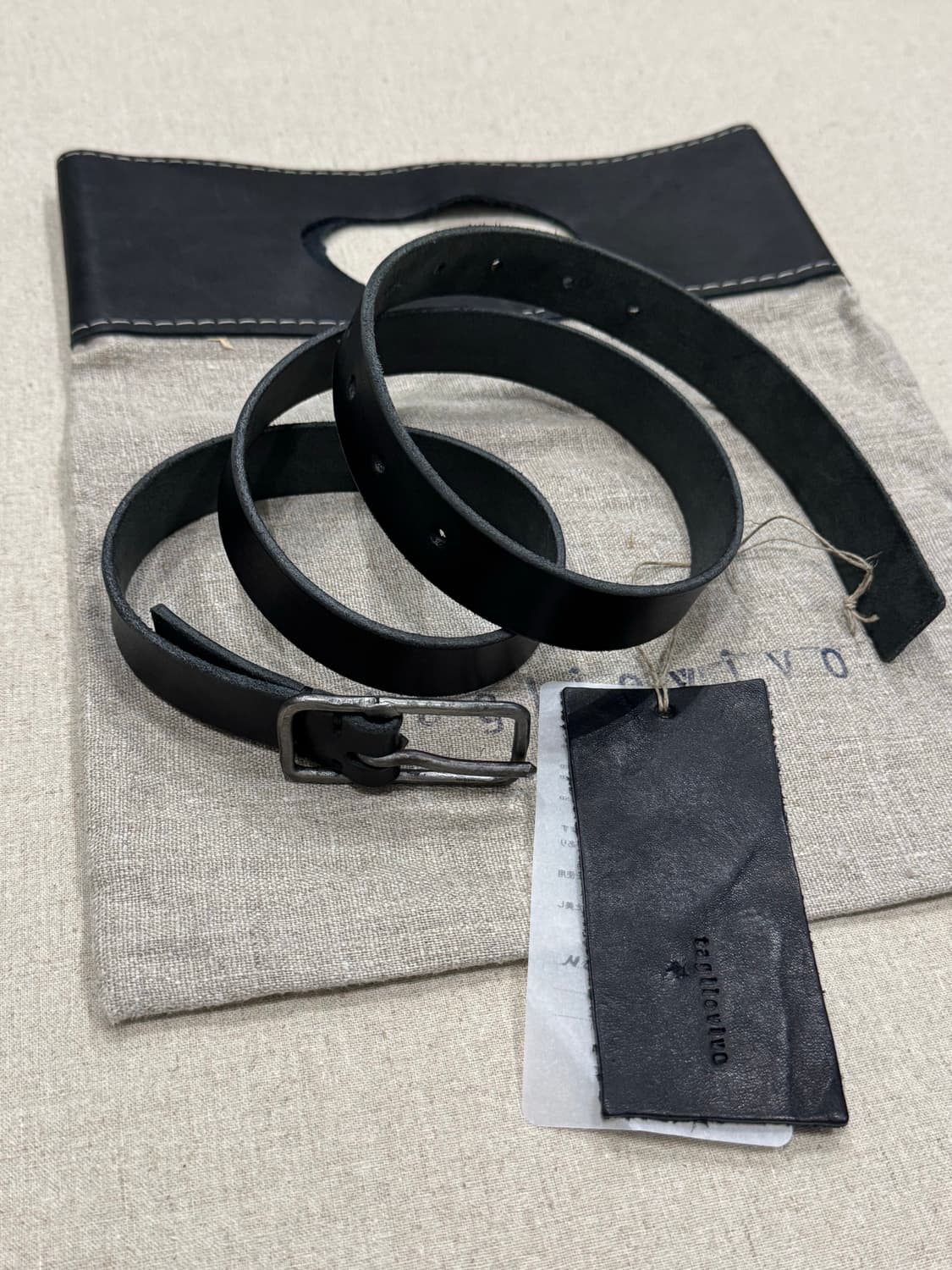 Tagliovivo 카프레더 핸드다이드 벨트 상품이미지5