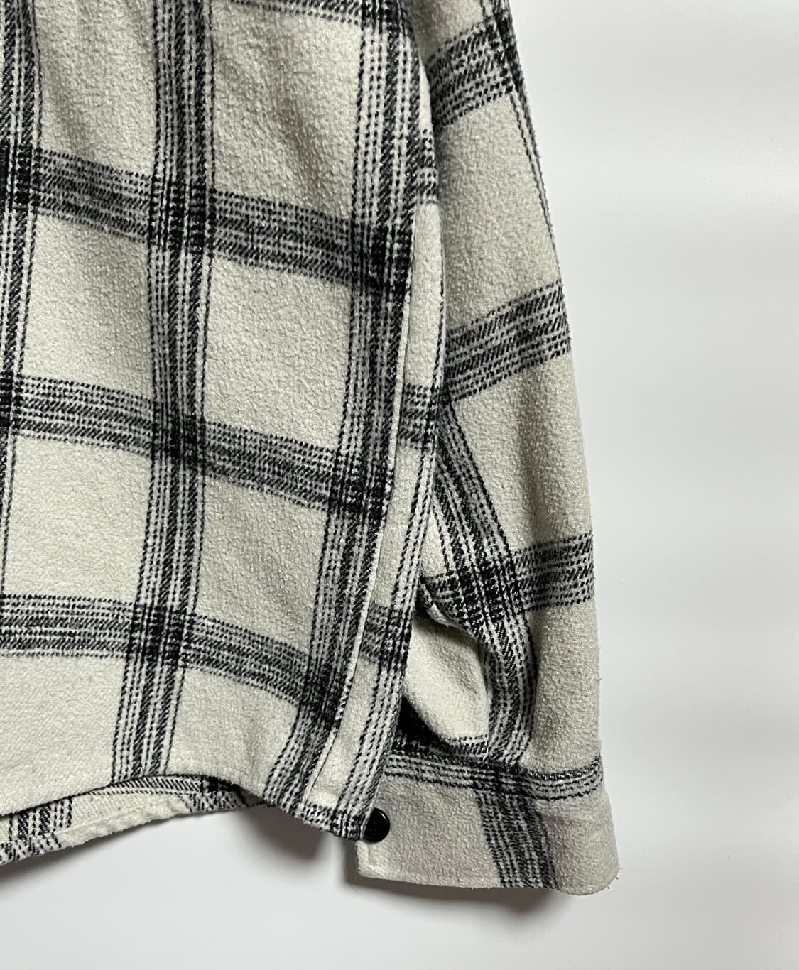 ETHOS 에토스 오버핏 크롭 체크 셔츠 남방 2XL 상품이미지2