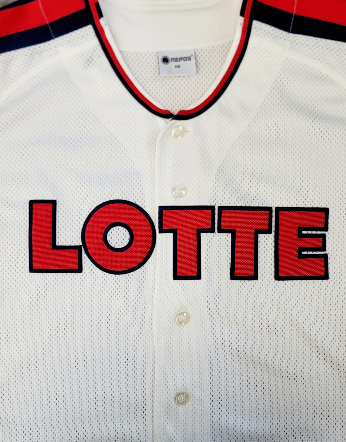 [110.XXL] 네포스 롯데자이언츠 홈 챔피언 유니폼 판매 상품이미지7