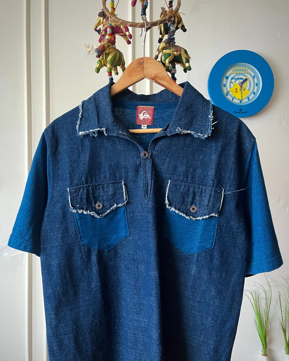 1980s Quiksilver 1/2 Indigo Denim Top 상품이미지5