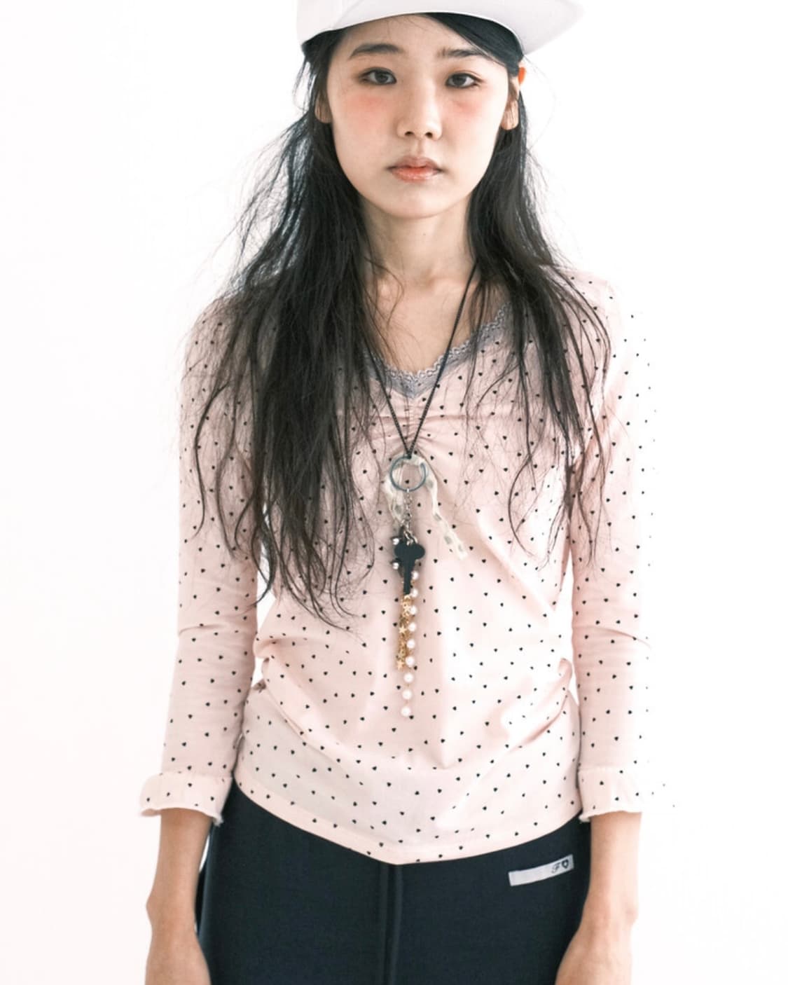 샵페어리 레이스탑 mini heart lace top 상품이미지1