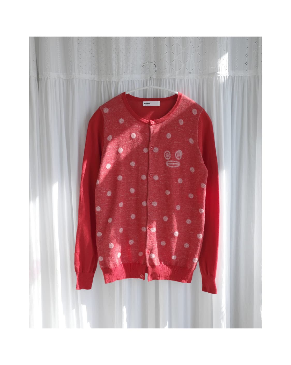 Ne net red imozi cargigan  상품이미지1