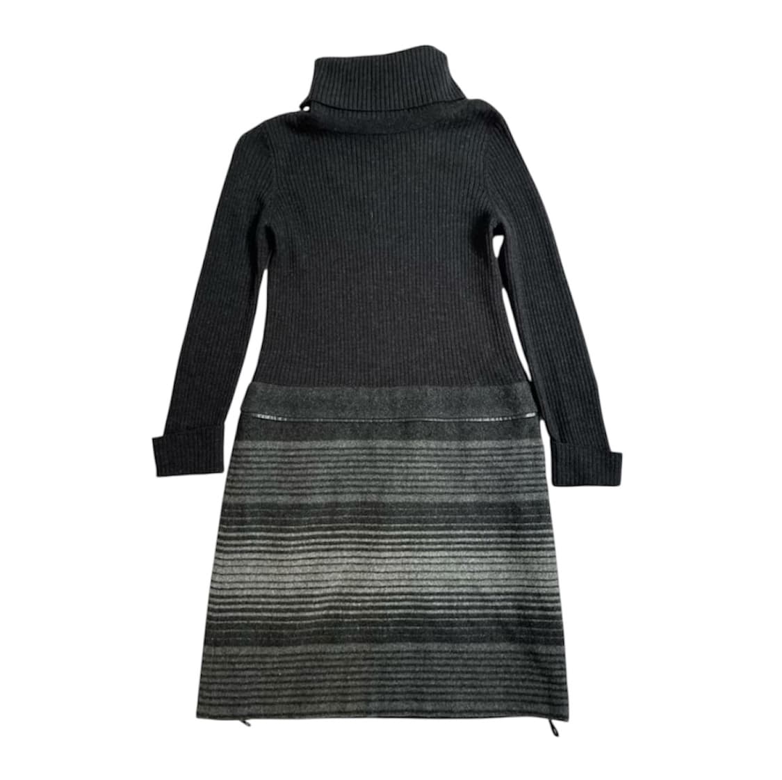 turtle neck striped onepiece 상품이미지1