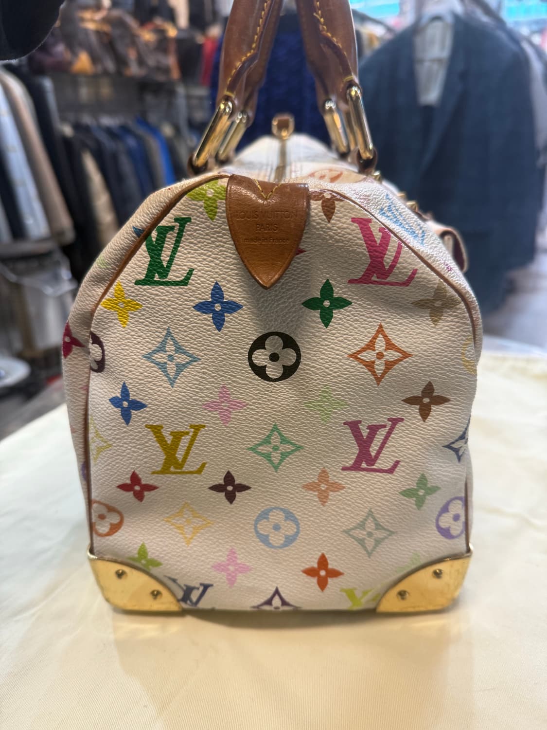 정품 루이비통 멀티화이트 스피디30 팝니다 상품이미지5