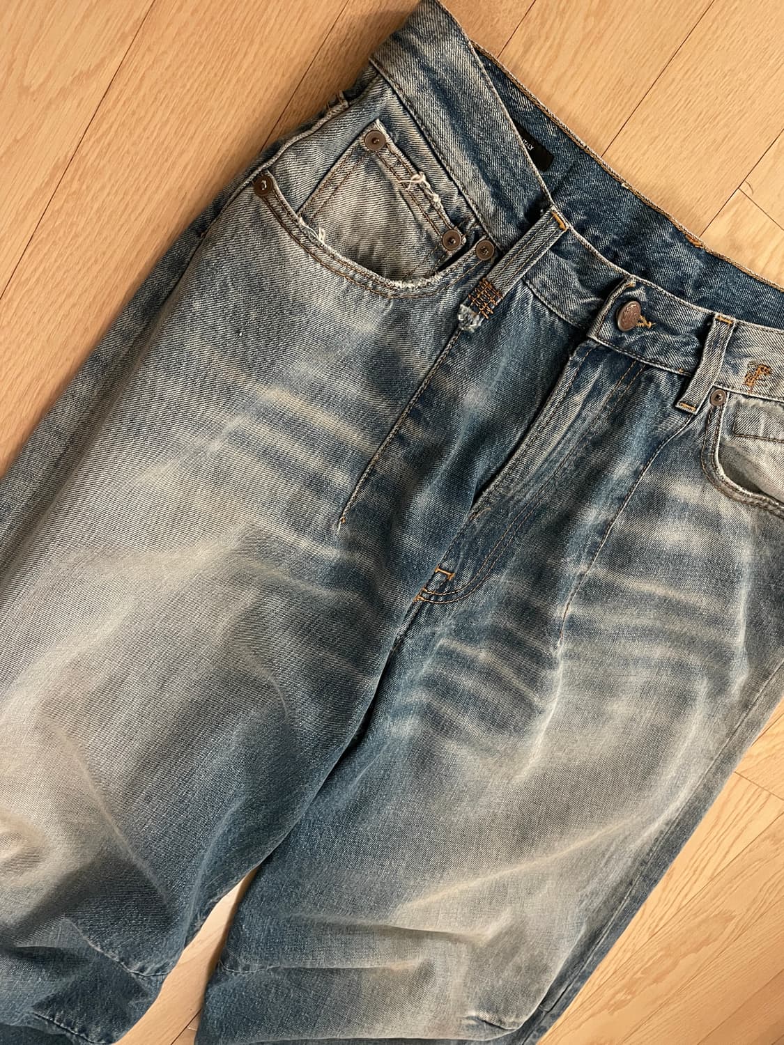 R13 글렌 아티큘레이티드 니 데님 팬츠 상품이미지1