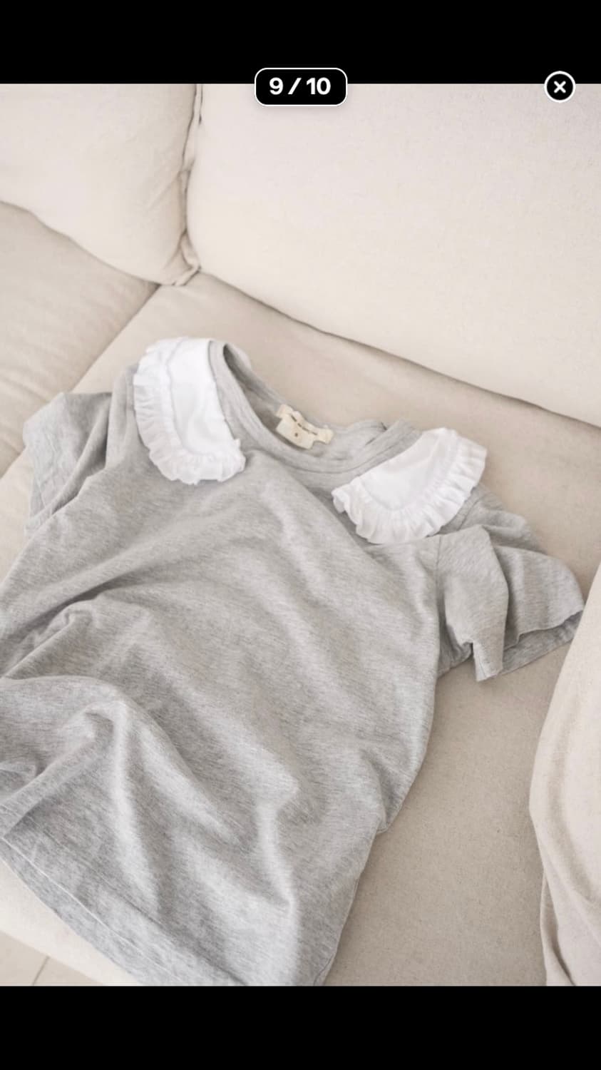 frill collar t-shirt 상품이미지7