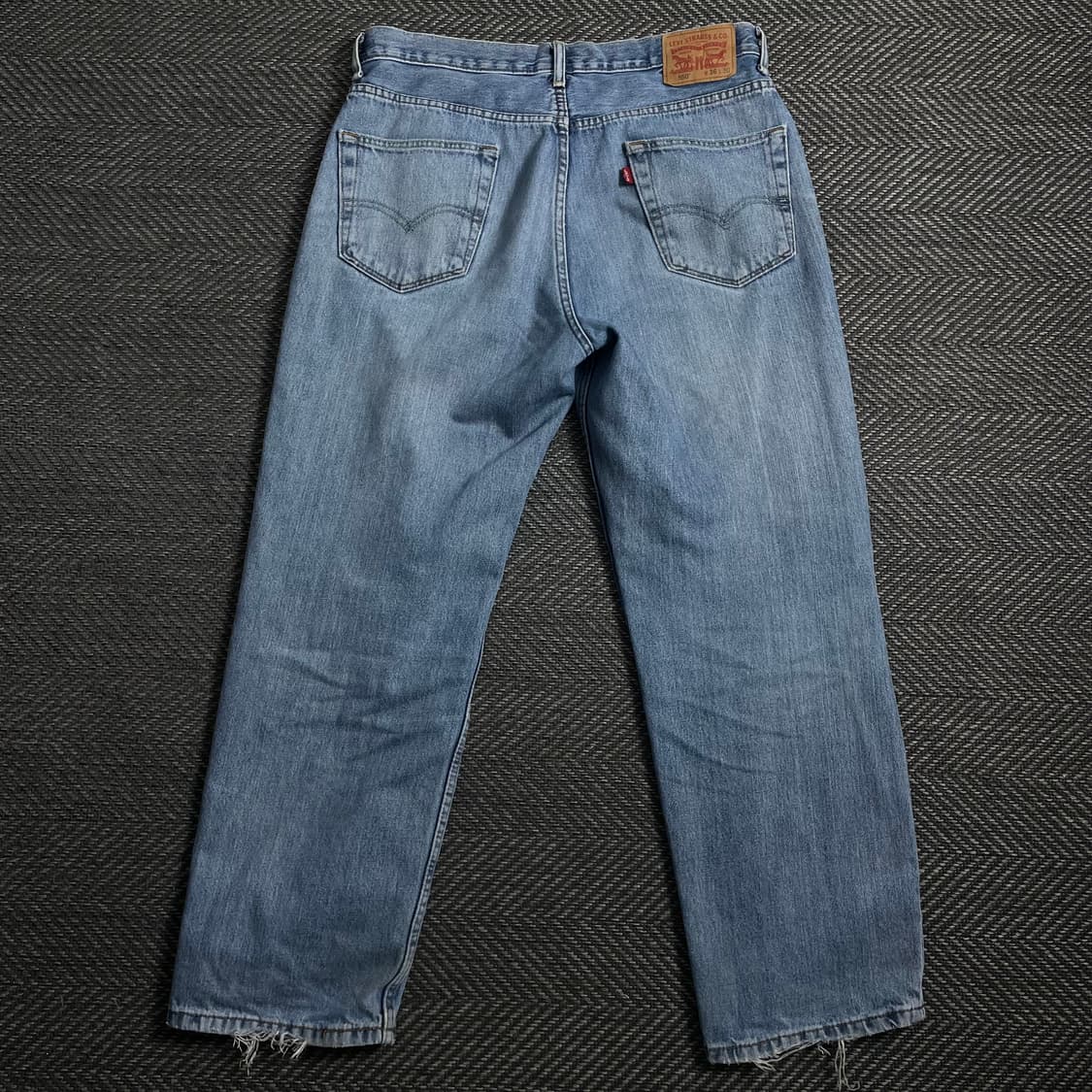 90s USA 리바이스 550 릴렉스 핏 연청 데님 팬츠y 4380 상품이미지5
