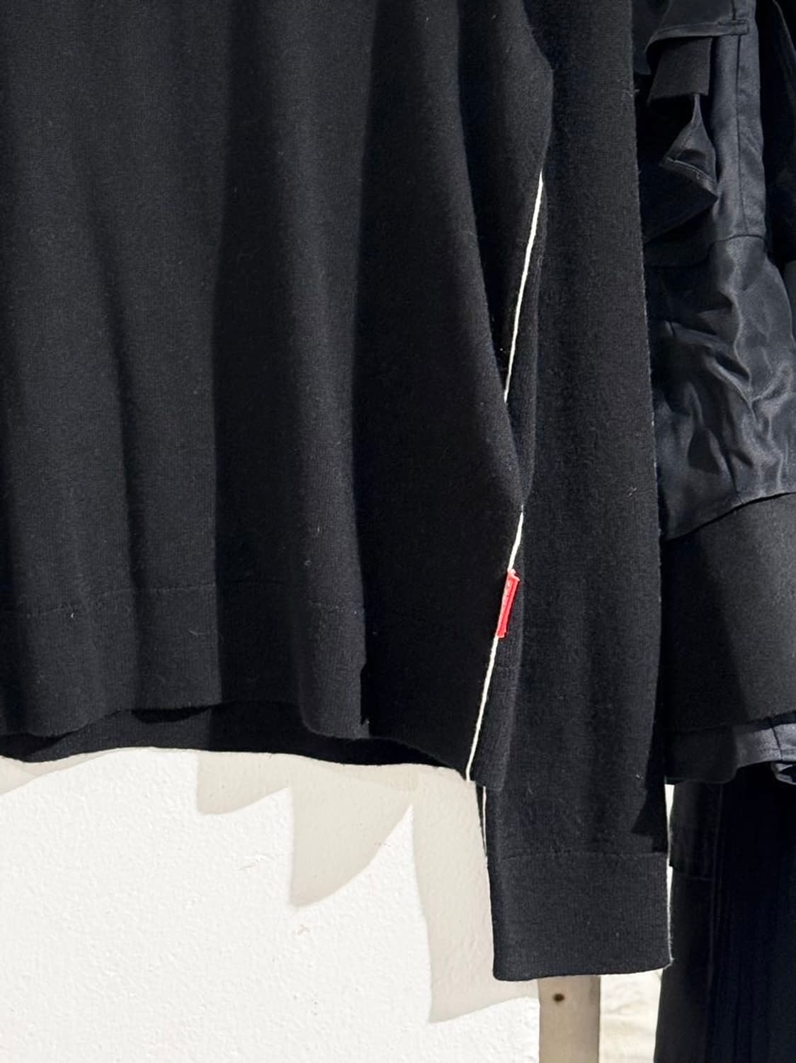 디젤 블랙 사이드라인 울 캐시미어 블렌드 니트 상품이미지5