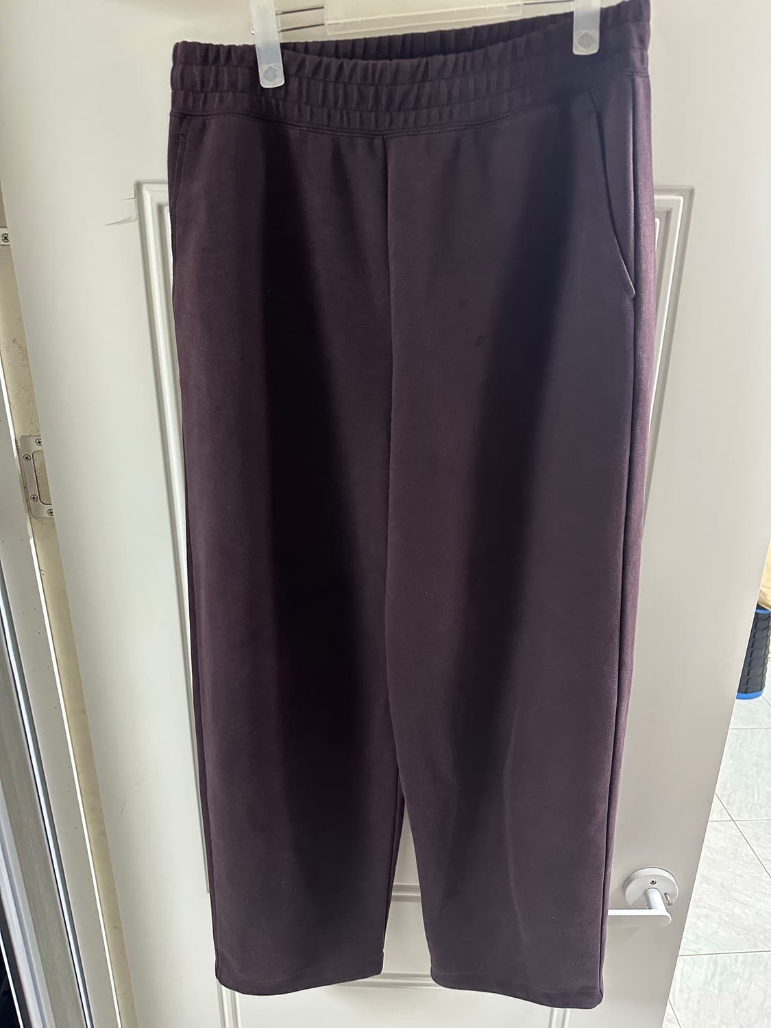 [L] 유니클로 C 스웨트 와이드 팬츠 와인 상품이미지2