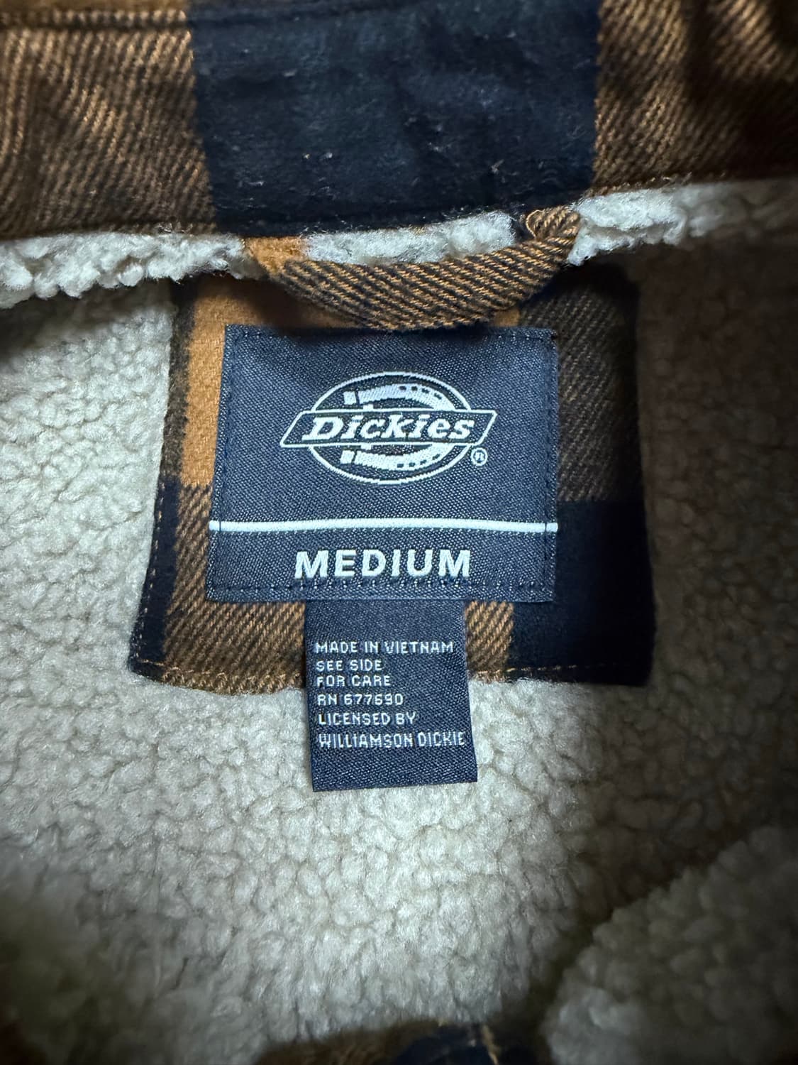 디키즈 버팔로 체크패턴 보아 셔츠 자켓 상품이미지2