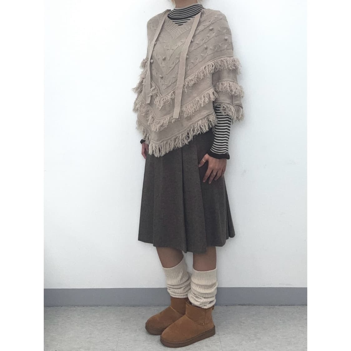 빈티지 브라운 케이프 망토 상품이미지3