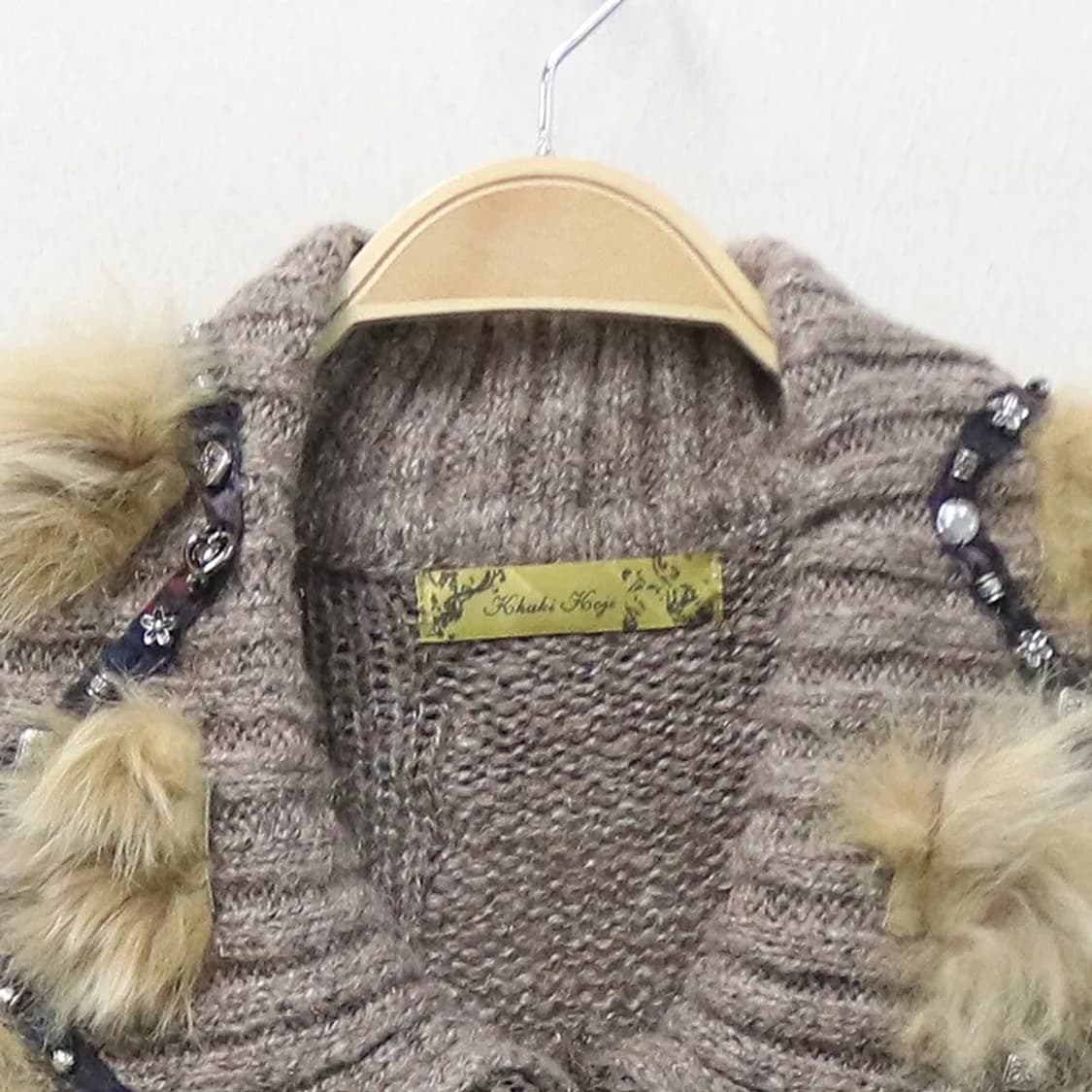 KHAKI KOJI 그런지 울 혼방 롱 가디건 63966 상품이미지5