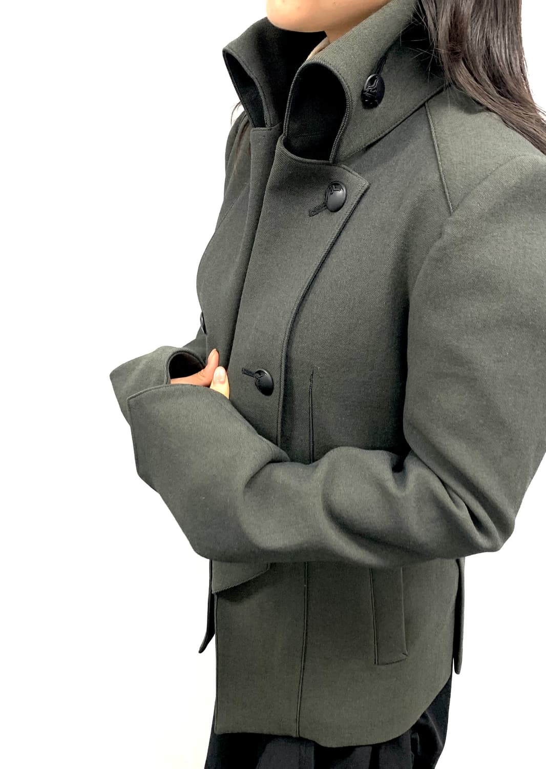 키류 피코트 카키 m 상품이미지2