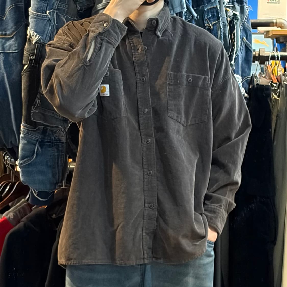 [NO.9] 칼하트 코듀로이 긴팔셔츠 상품이미지1