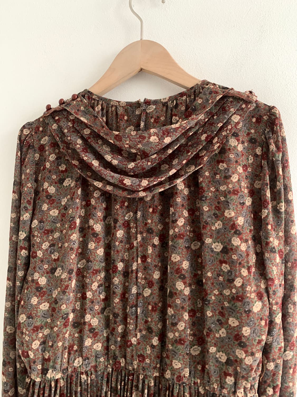 (Vintage)Floral scarf belted dress 상품이미지6