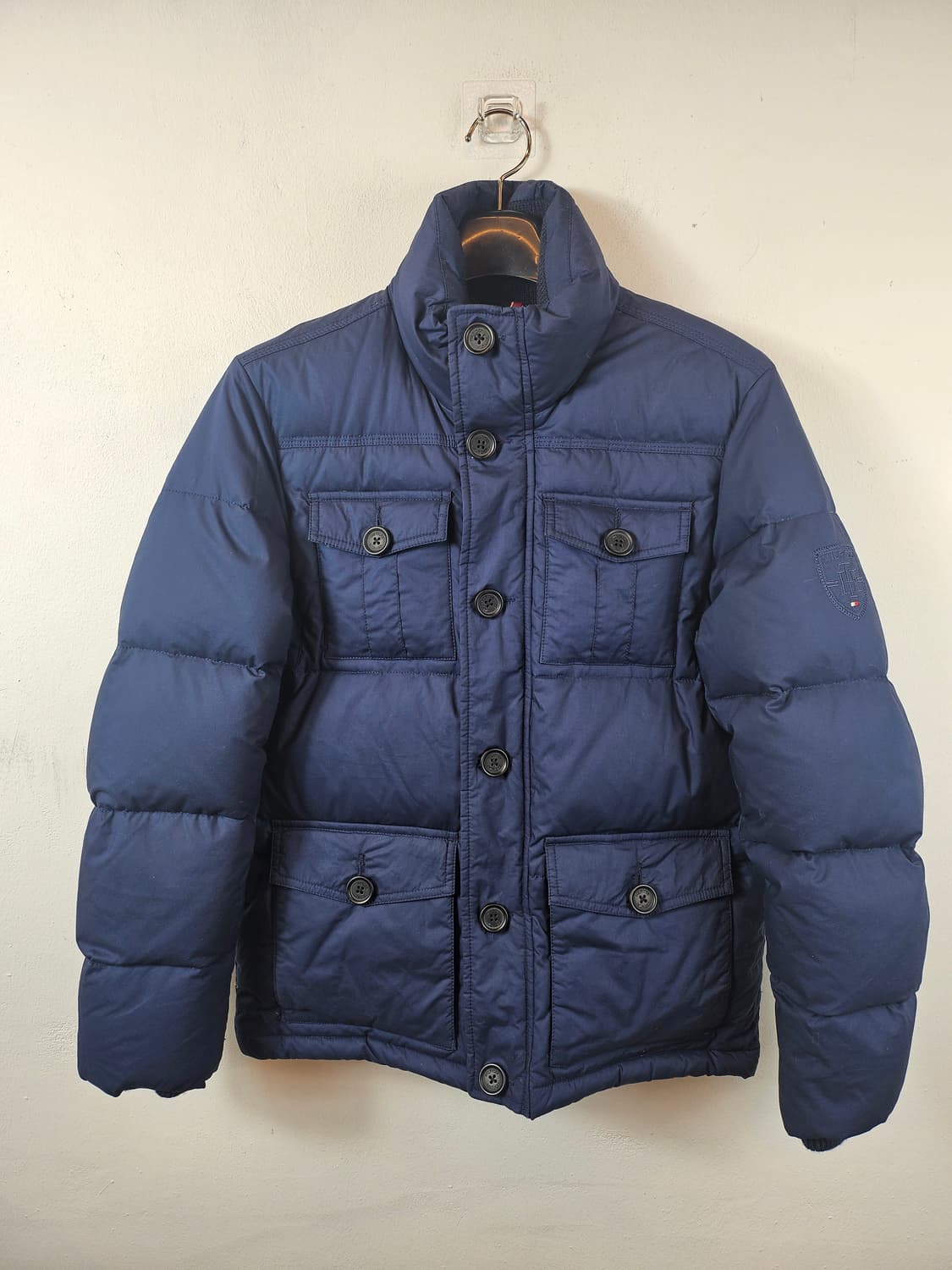 타미힐피거 네이비 모혼방 다운패딩 S 90-95 상품이미지1