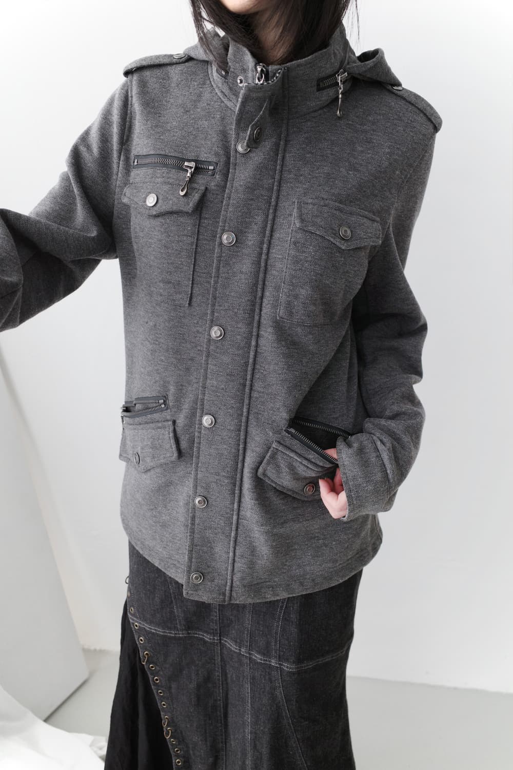 male&co) snap hood jacket  상품이미지5