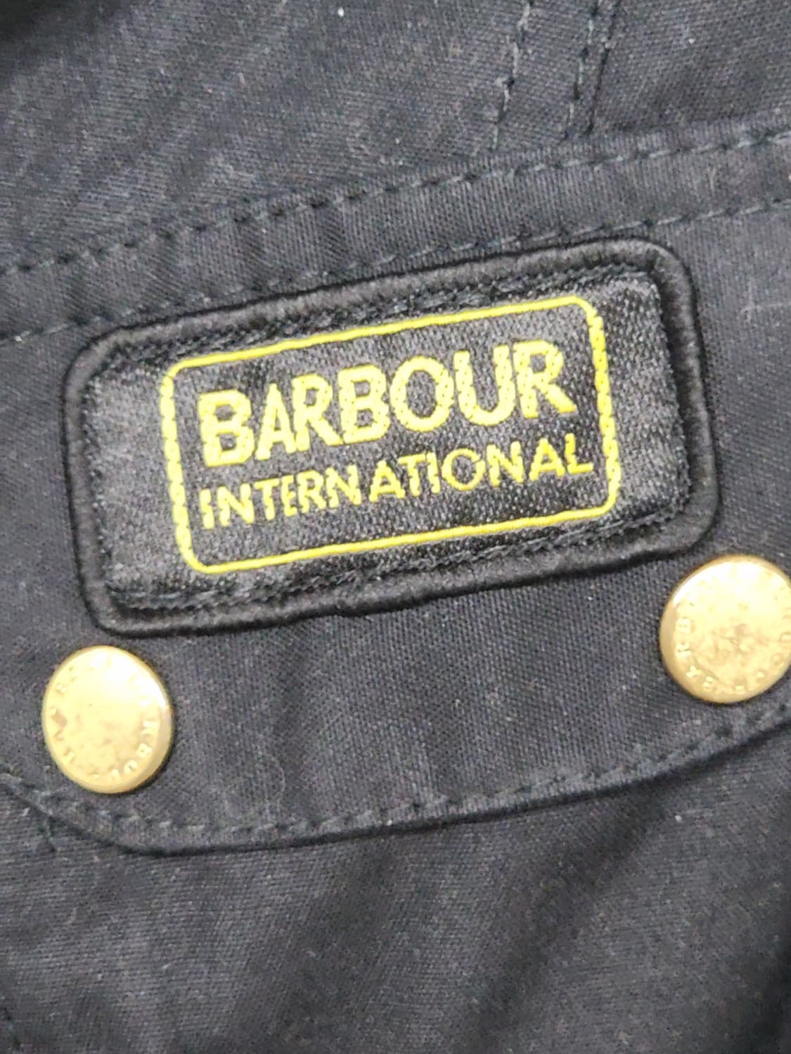 (S) 바버 인터내셔널 왁스자켓 블랙 왁싱점퍼 견장  상품이미지4