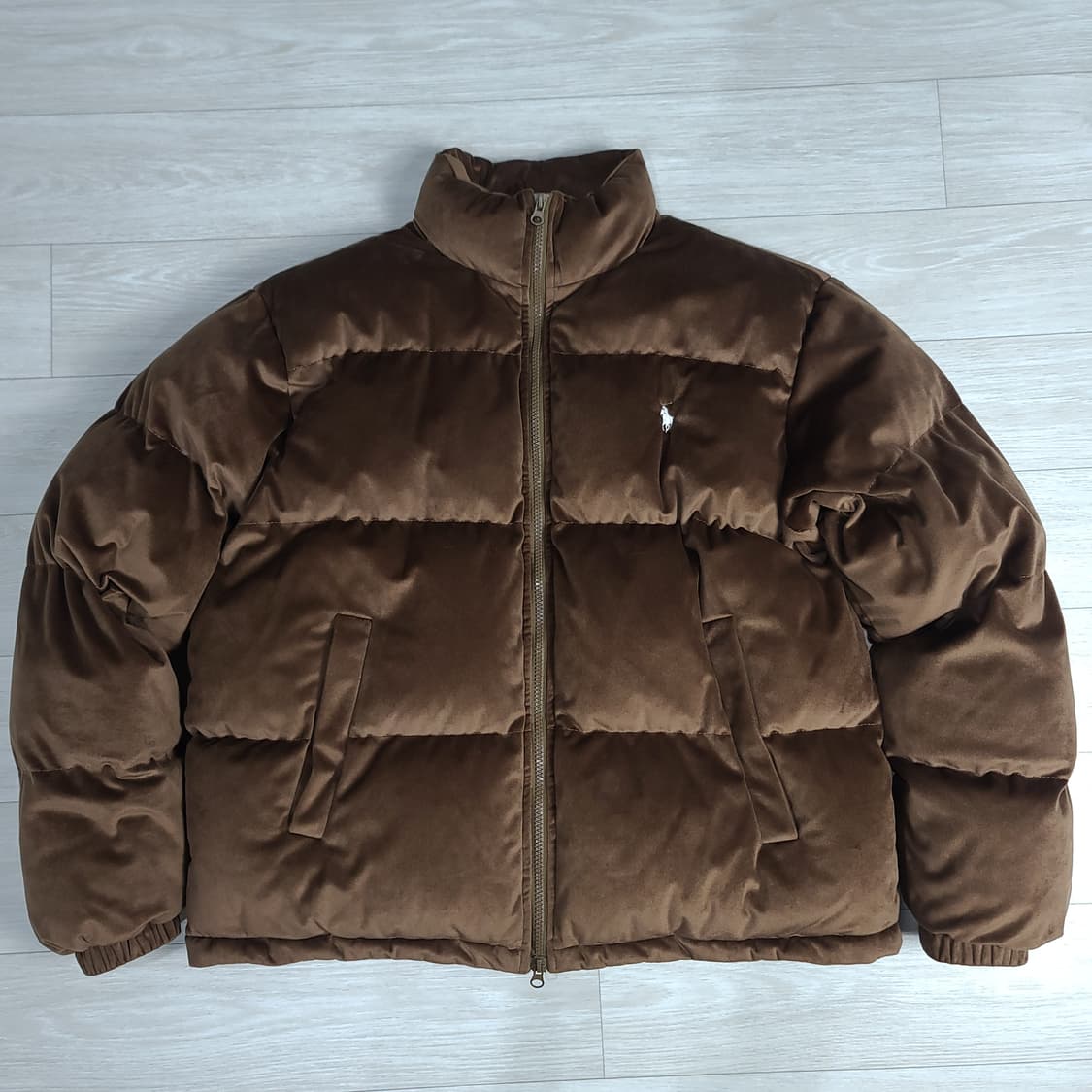 폴로 랄프로렌 브라운 벨벳 푸퍼패딩 L
 상품이미지3