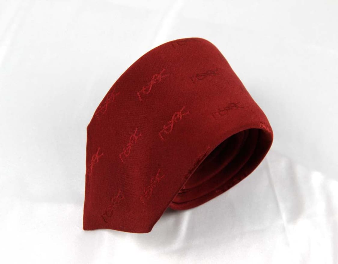 입생로랑 7.6cm A등급 YS로고 이태리 오리지날 남자 명품 넥타이 상품이미지1