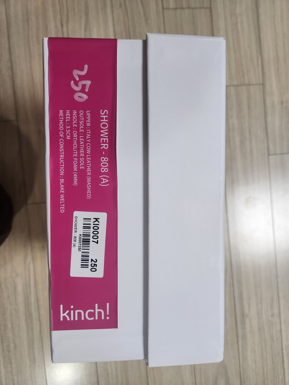 Kinchi 808a shower 킨치 샤워 1회착 더비슈즈 상품이미지7