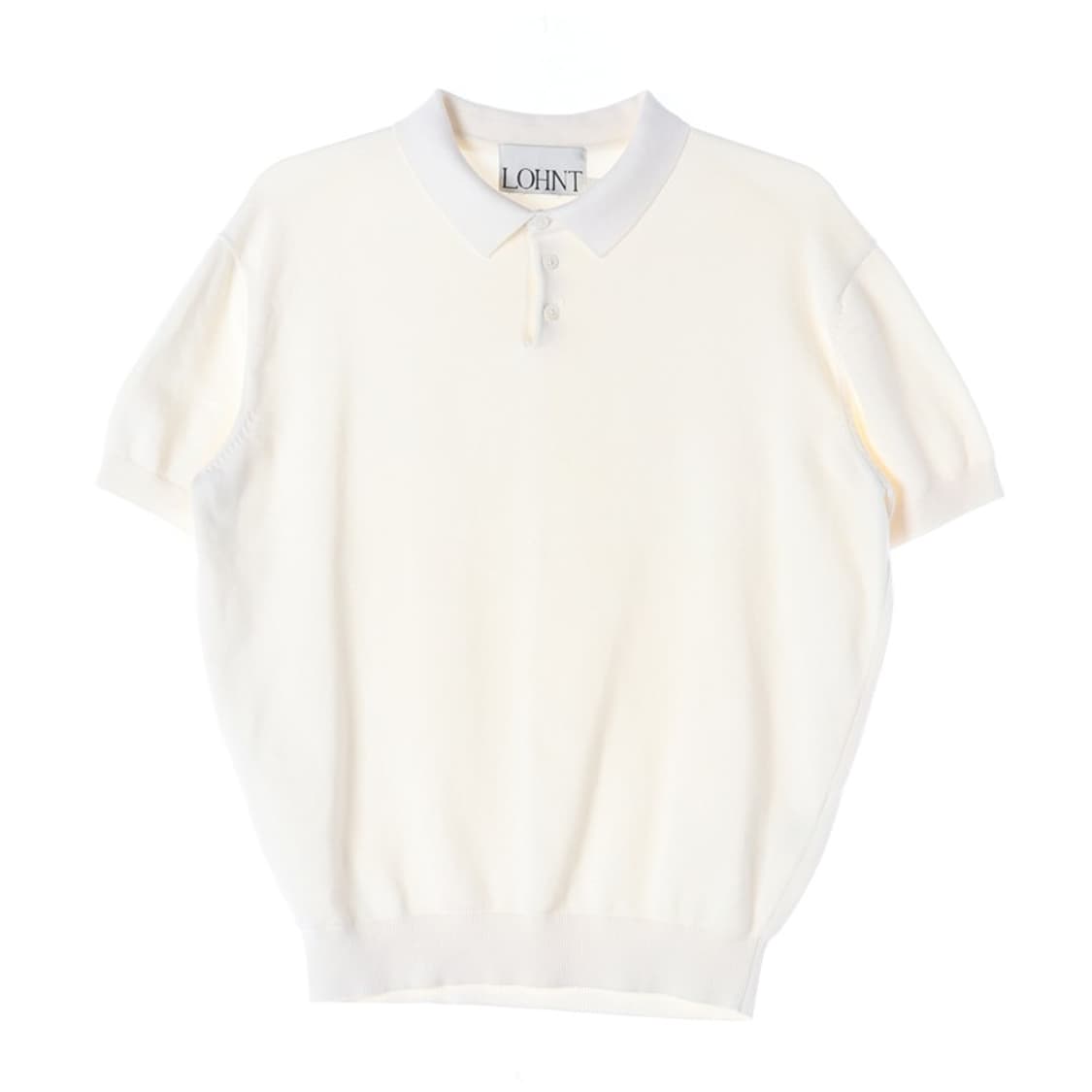 론트 코튼 반팔 니트 카라티 XL 상품이미지1