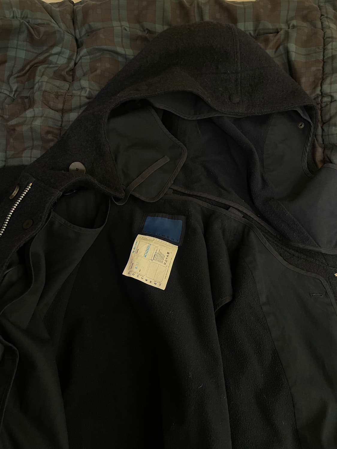 도큐먼트 울 파카 / m / 네이비*네이비 상품이미지3