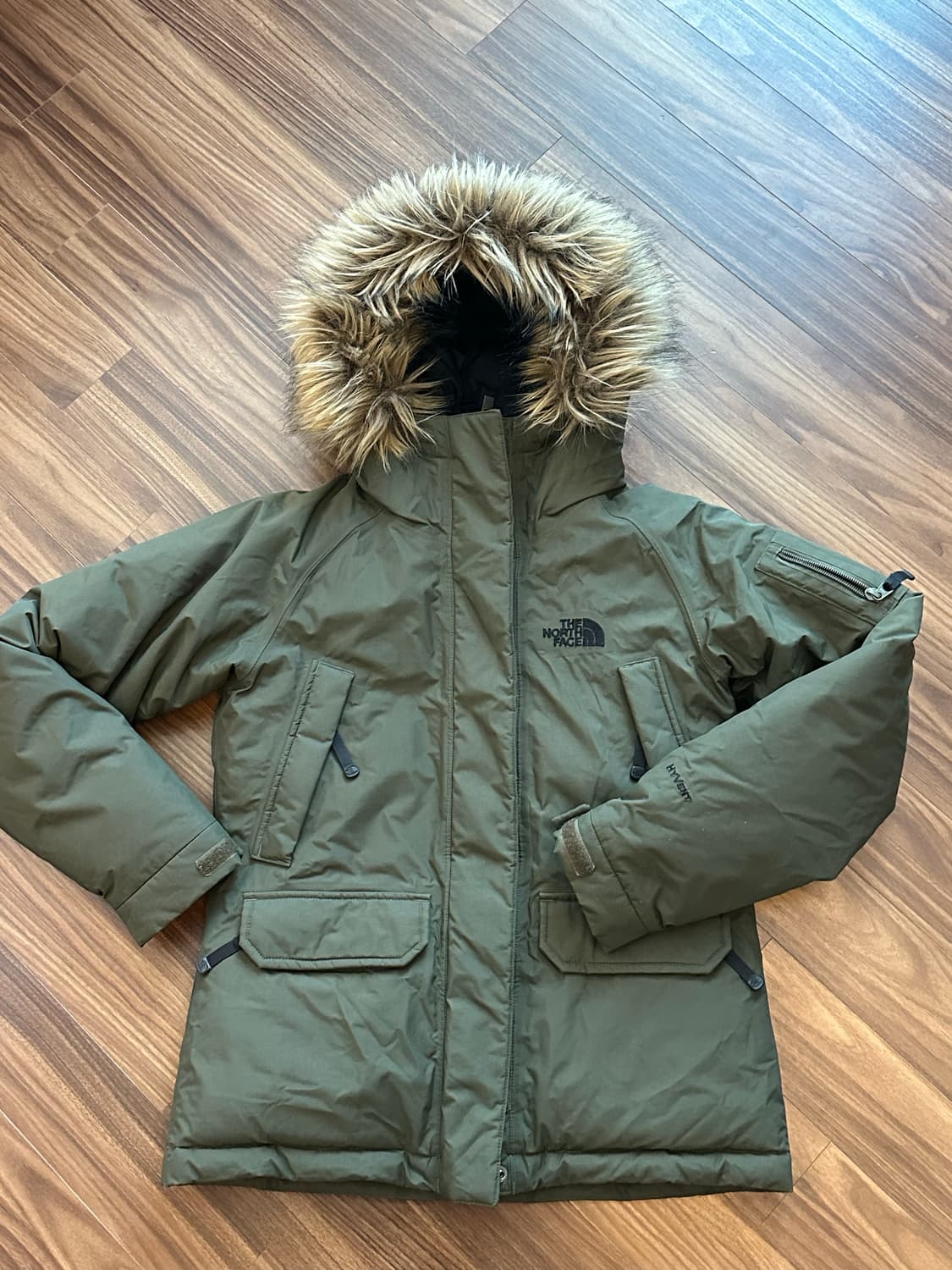 노스페이스 패딩 85(M) 카키 상품이미지1