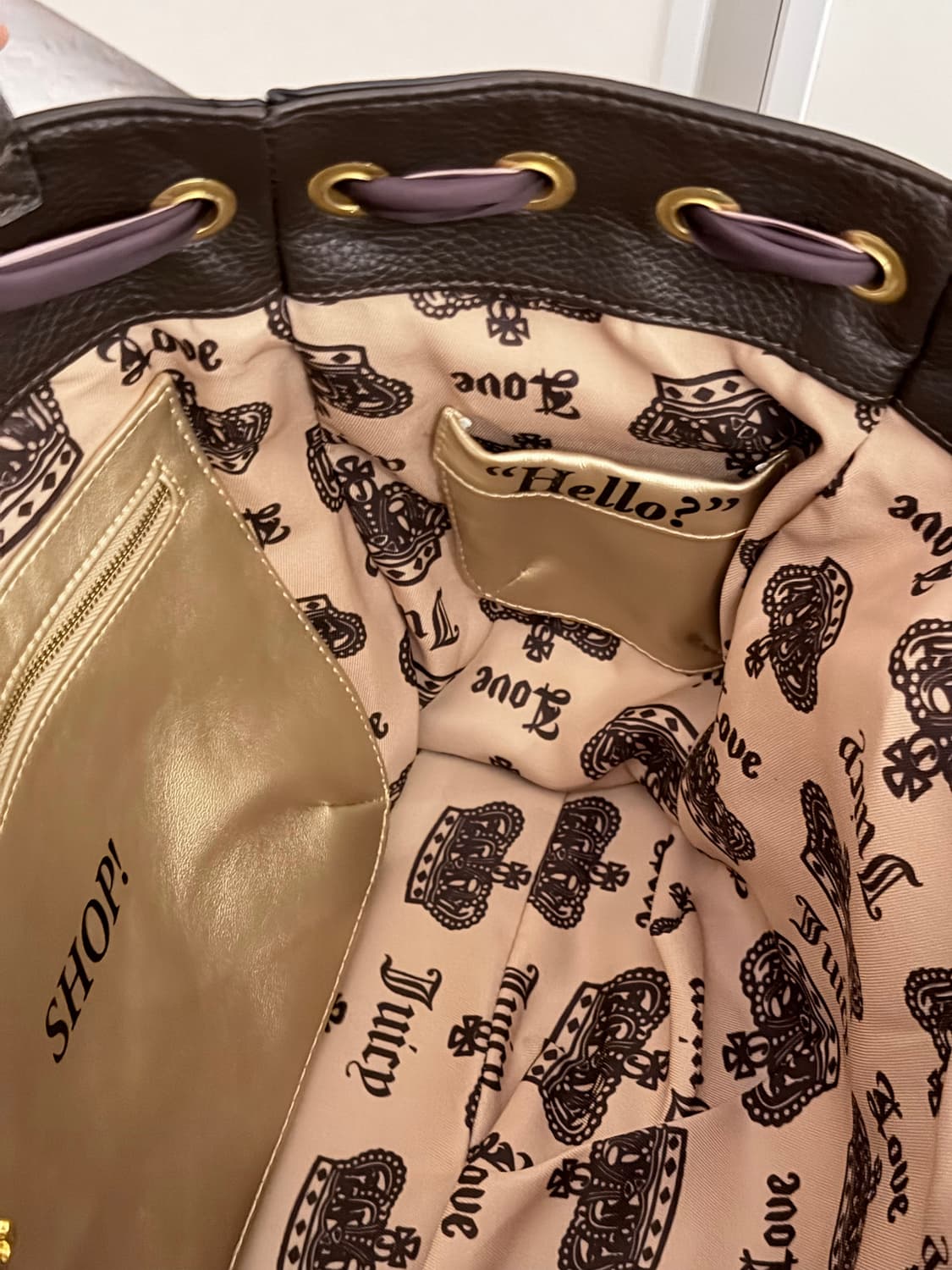 쥬시꾸뛰르 스코티독 데이드리머 토트백 빈티지 갸루 상품이미지5