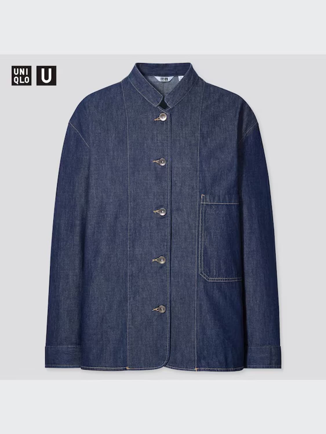(남여) 유니클로 U 르메르 데님 커버올 자켓 XL 상품이미지1