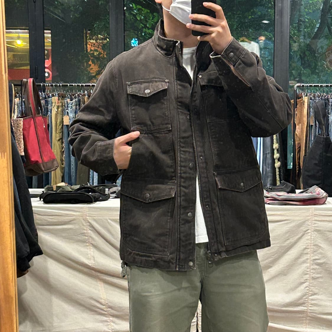 L) GH BASS USA 워크웨어 유틸리티 자켓 워크 자켓 상품이미지8