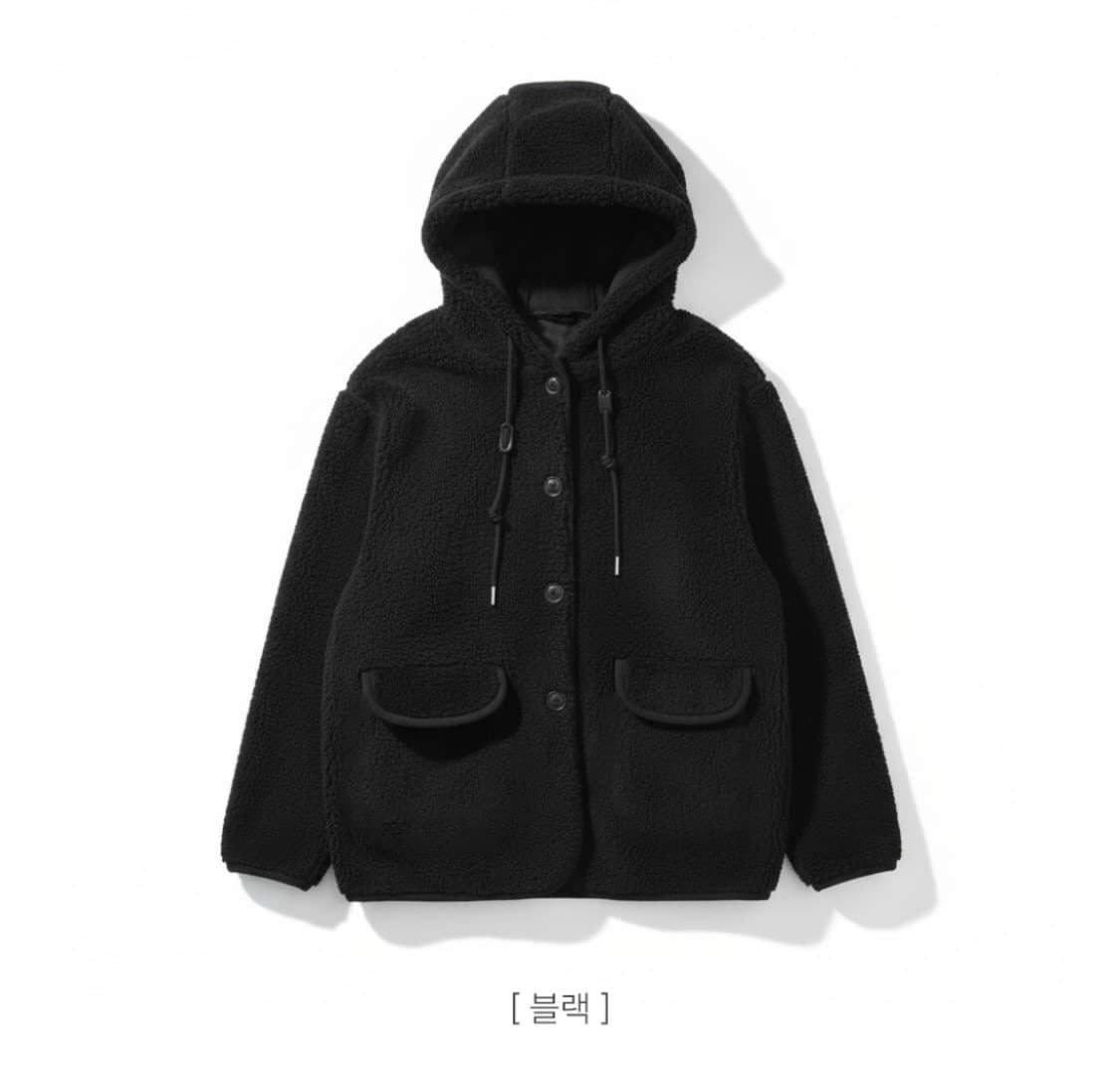 미리내로 라이크 덤블 후드 점퍼 [블랙] 상품이미지3