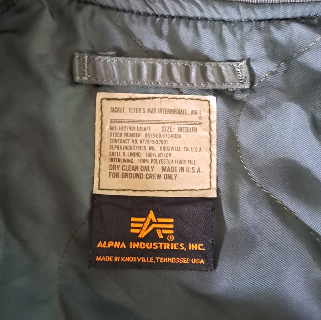 (택포) 90s USA 알파인더스트리 ma1 자켓 M C122 상품이미지10