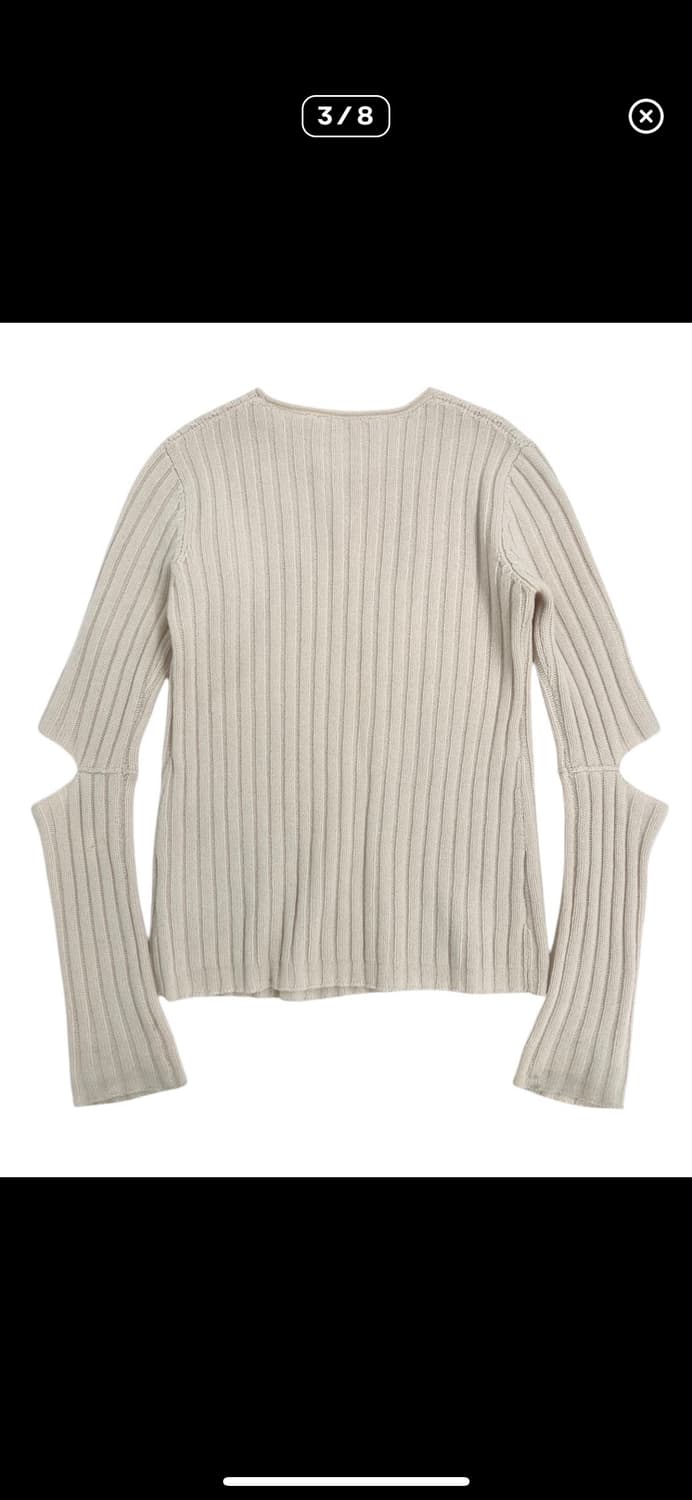 Helmut lang cut off knit long sleeve 상품이미지3