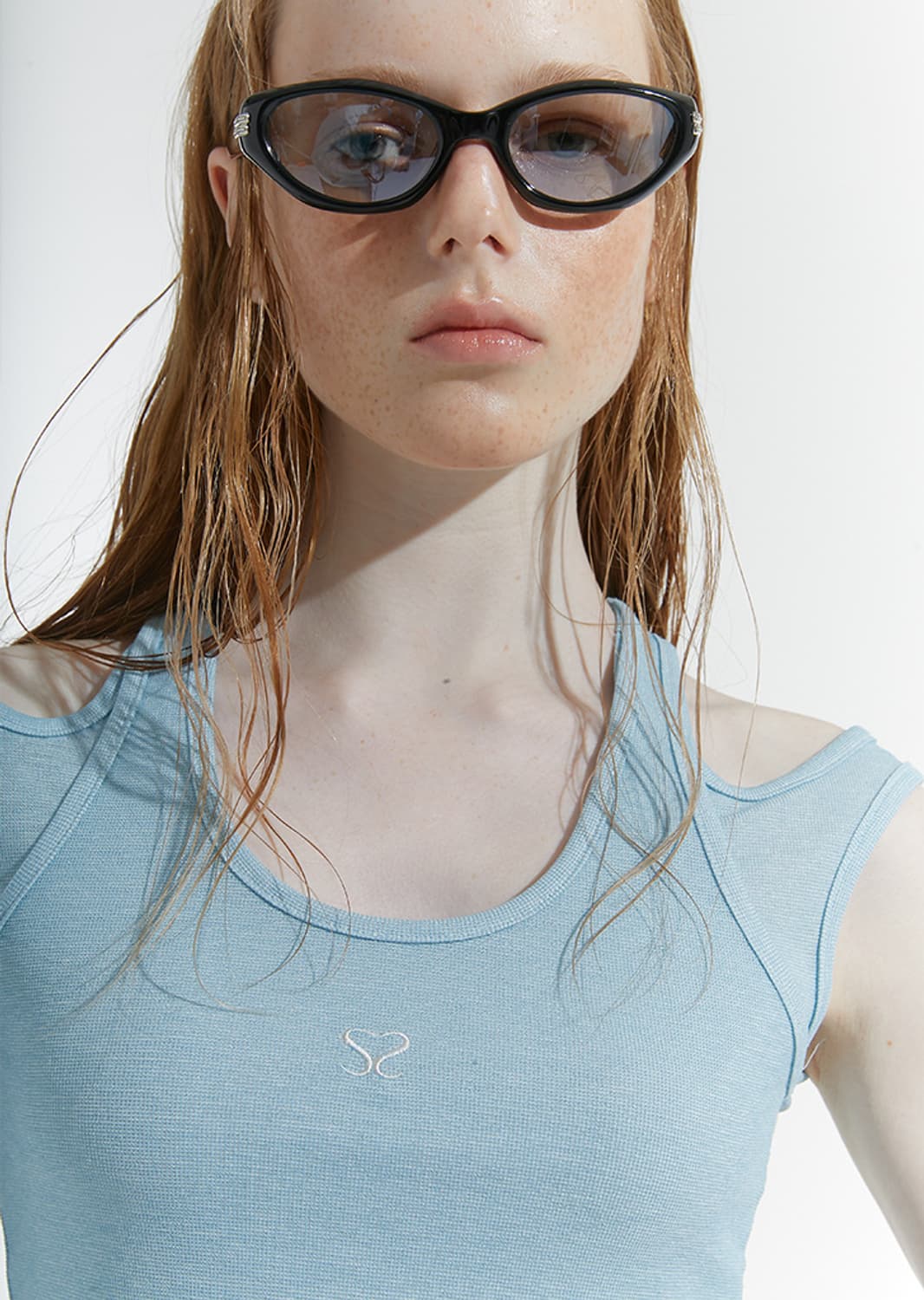 SAYSRA MASH LAYERED SLEEVELESS, SKY BLUE 상품이미지5