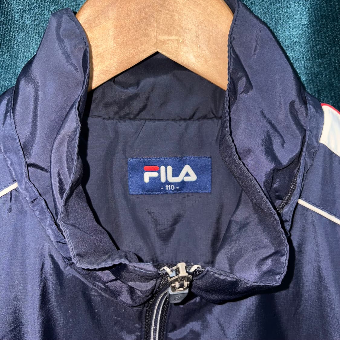 (2XL) 휠라 올드스쿨 다크 네이비 바람막이 자켓 상품이미지4