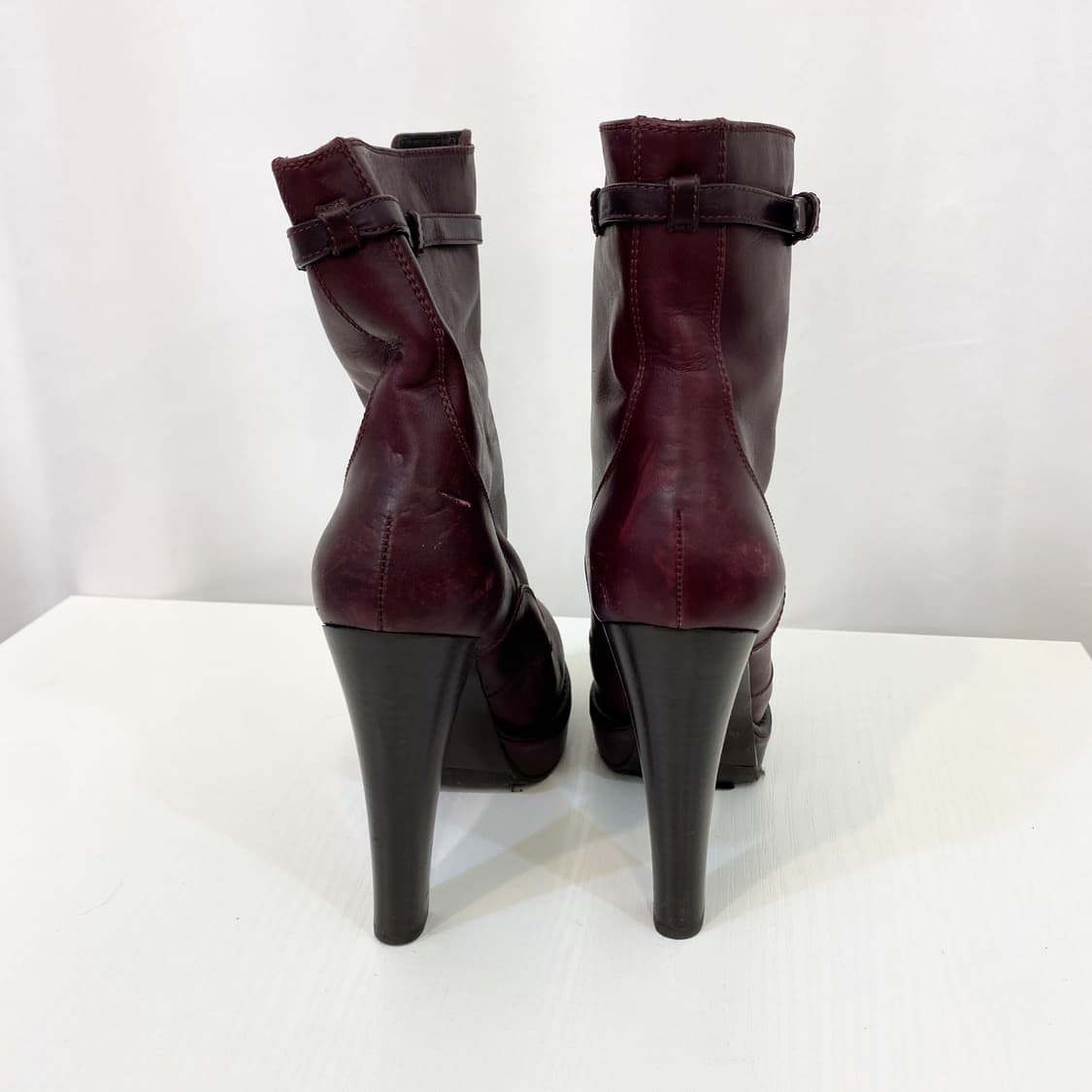 [245] 보테가베네타 레더 앵클 부츠 38 상품이미지6