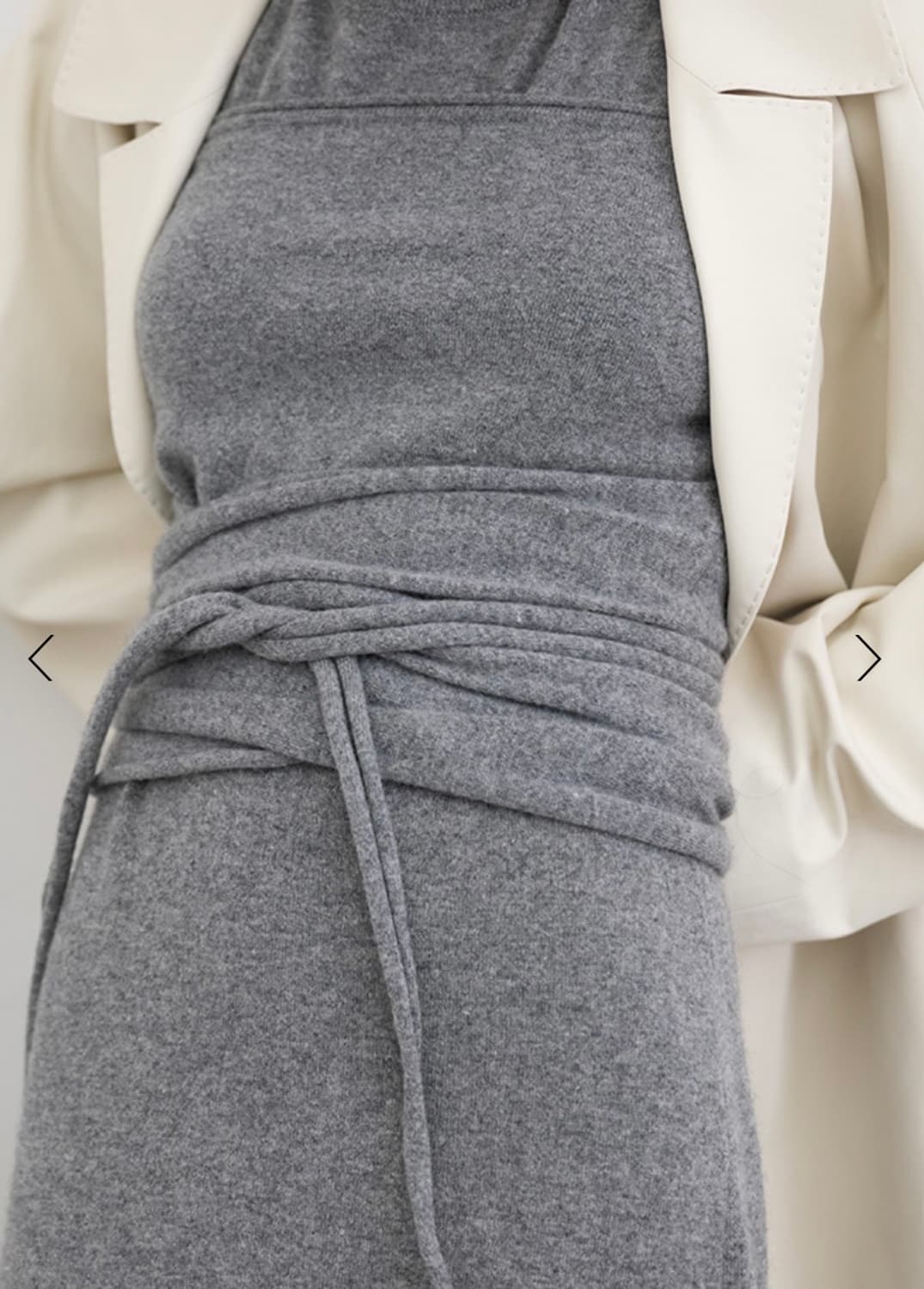르셉템버 CASHMERE BLEND KNIT TUBE TOP(그레이) 상품이미지3