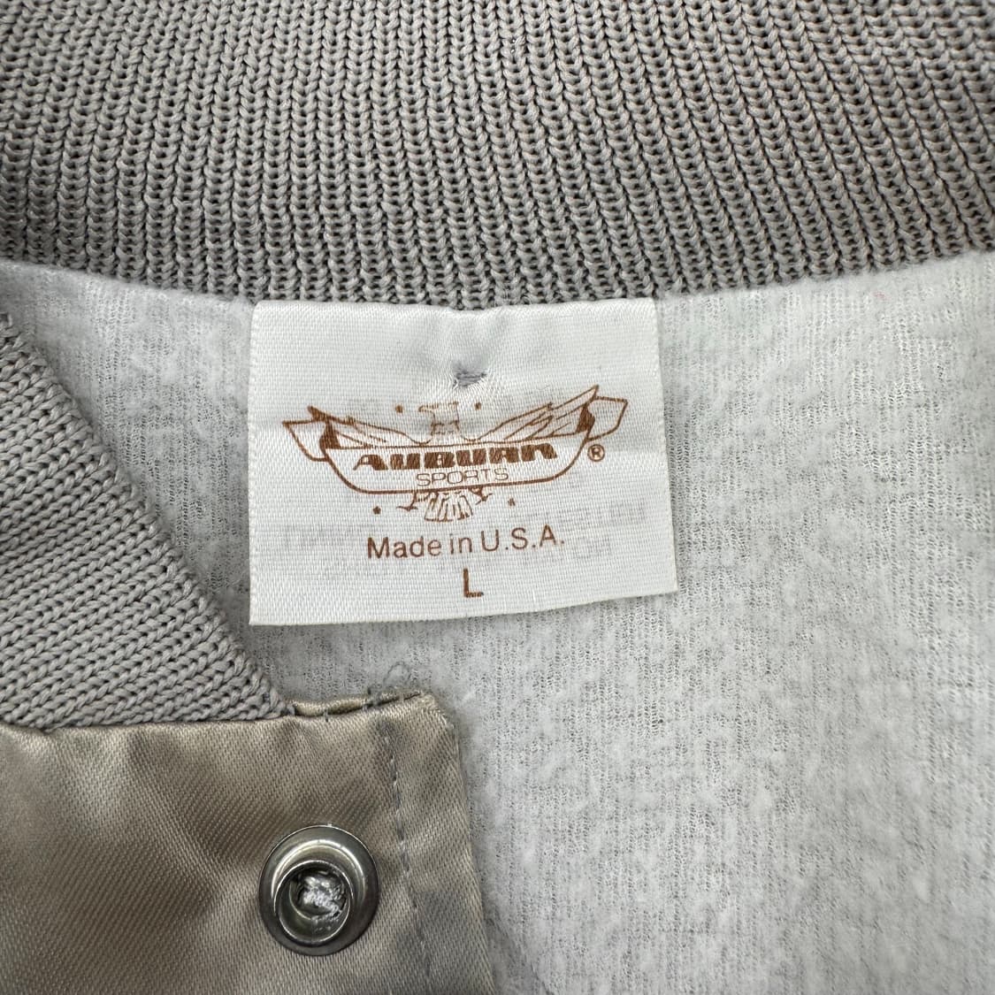 80s USS 미 해군 순양함 세일럼 새틴 봄버 자켓 made in US 상품이미지7