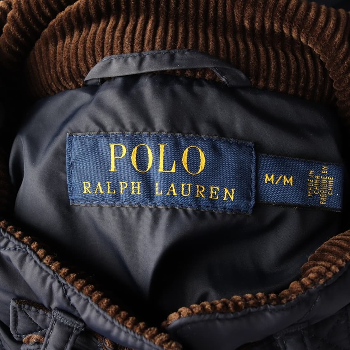 폴로 랄프로렌 코듀로이 배색 퀼팅 자켓 M 상품이미지5