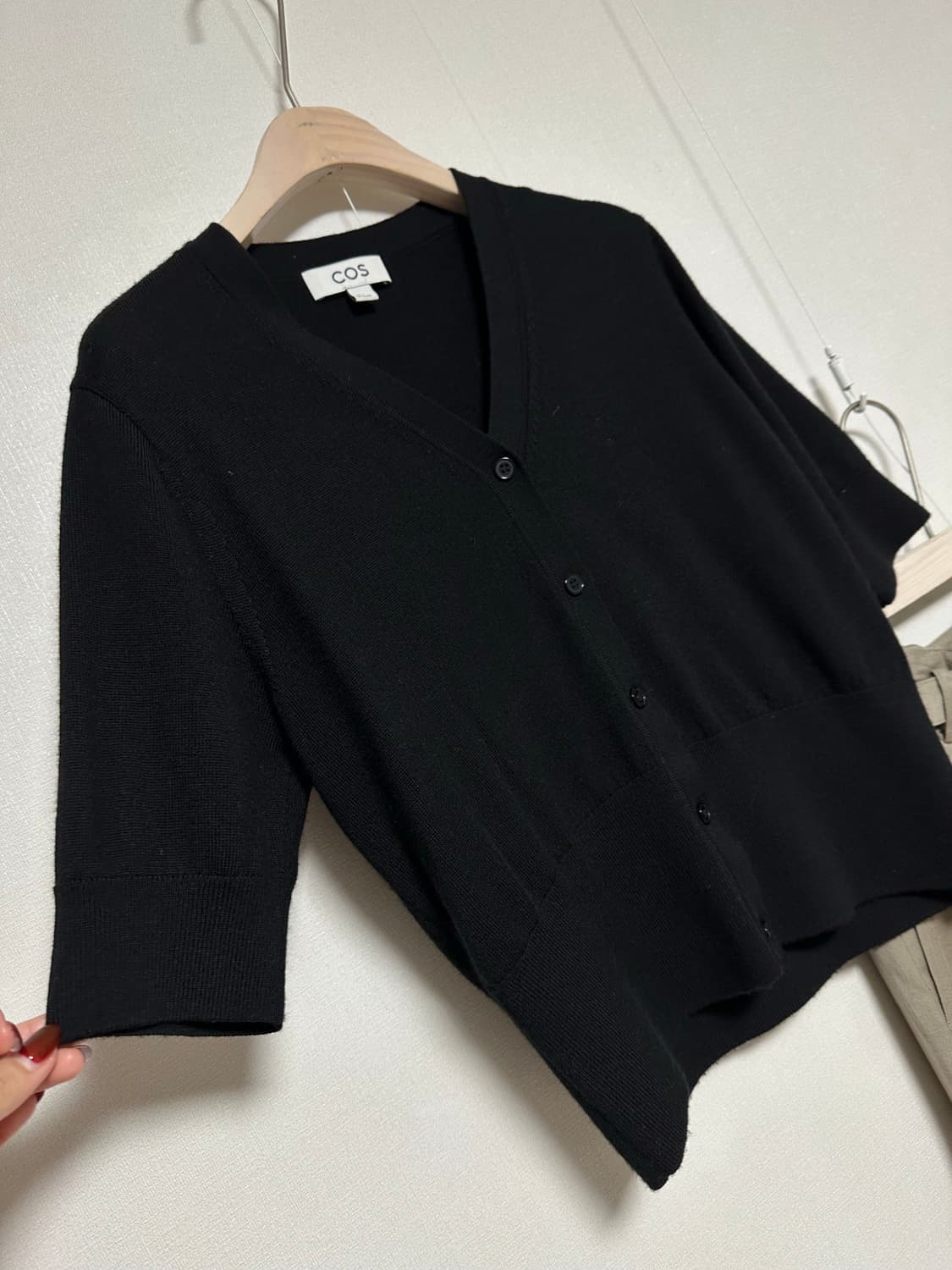 COS 반팔 울 가디건 상품이미지3