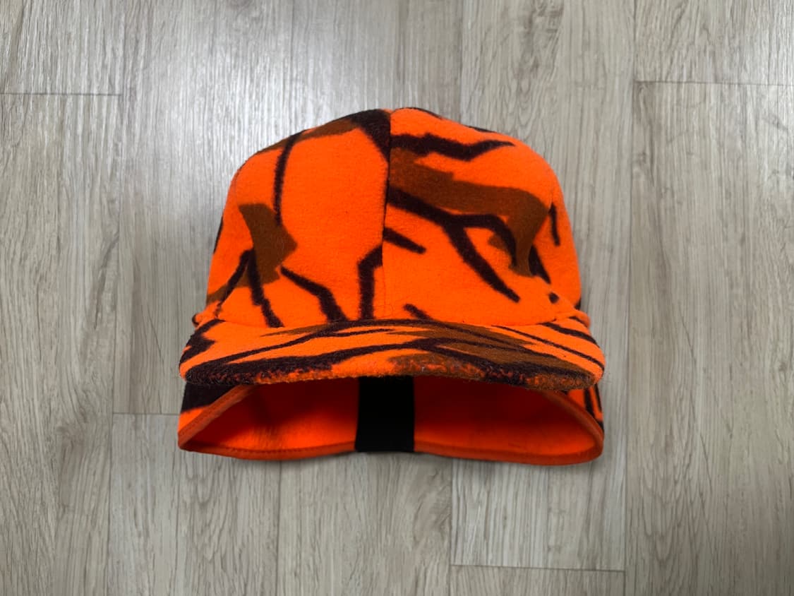 ~57) 70s 엘엘빈 오렌지카모 귀달이변형 울 볼캡(RRL&LVC&폴로 상품이미지1