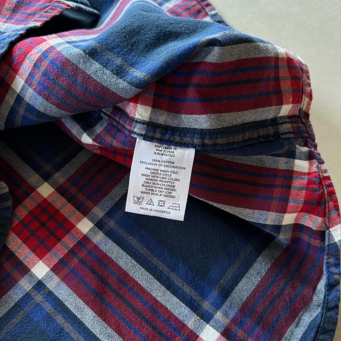 [XL]리바이스 Levi's 마드라스 플레이드 체크 셔츠 상품이미지9