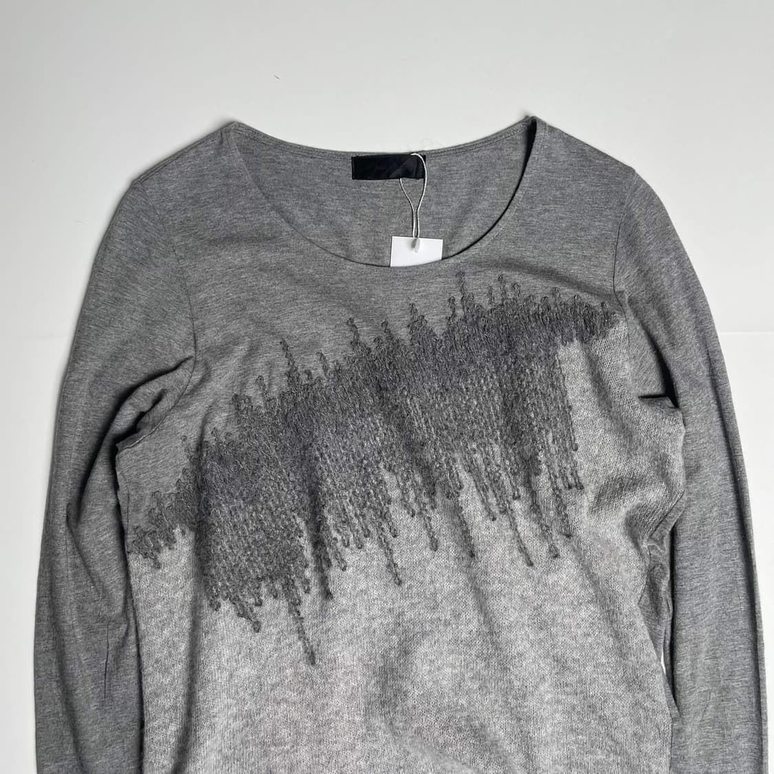 Pour deux 지그재그 스티치 롱 슬리브 니트 상품이미지2