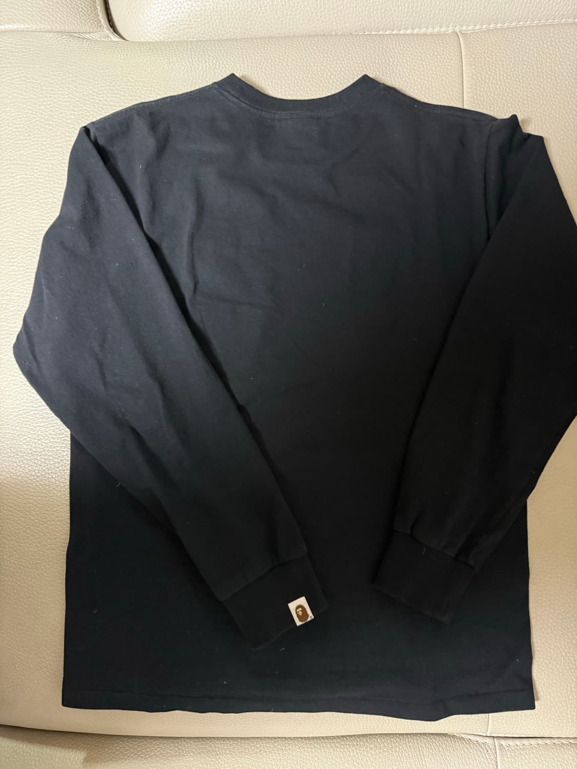 베이프 컬리지 롱슬리브 티셔츠 블랙 M 상품이미지4