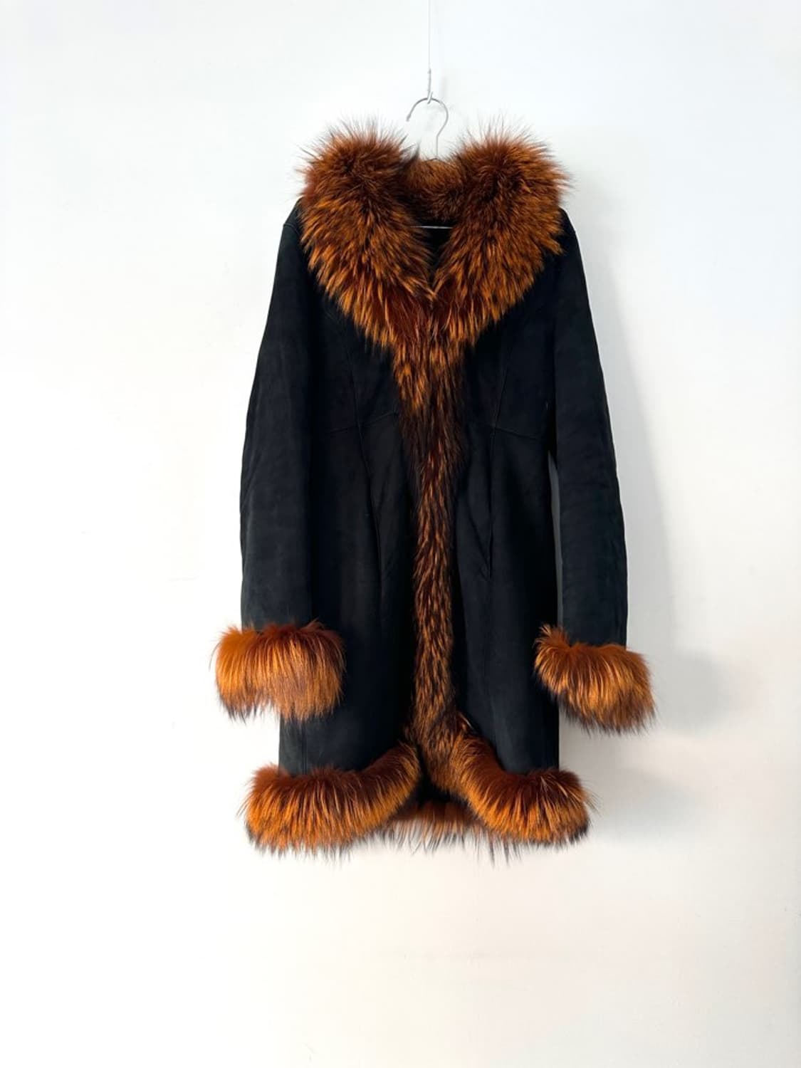 Dark fox fur mustang jacket / black 상품이미지1